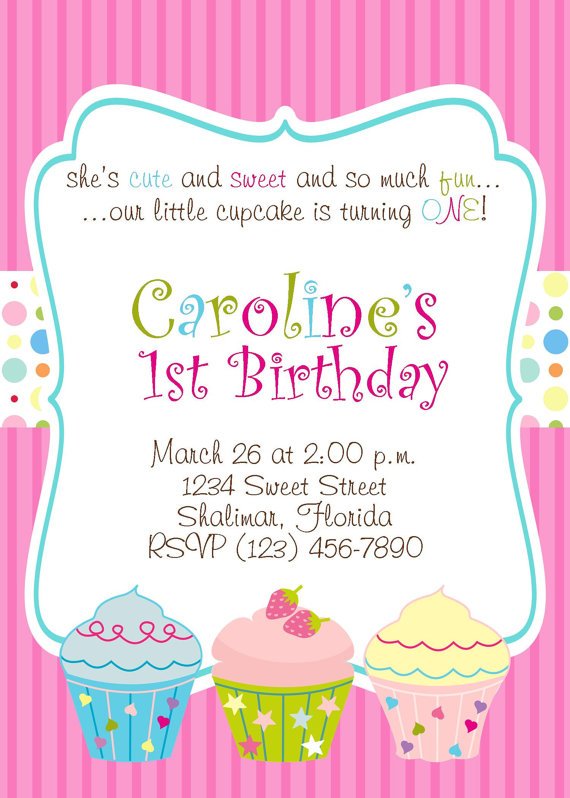 Birthday Cupcake Invitations 8