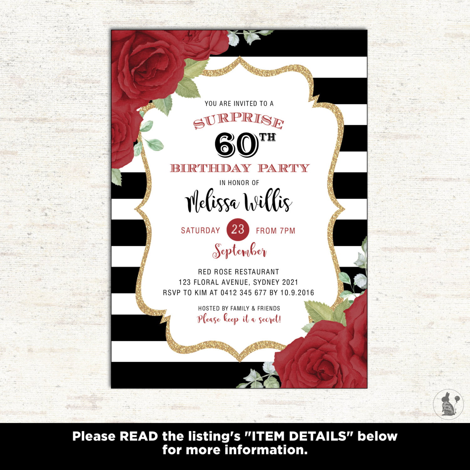 1000 save The Date 60th Birthday Templates Free 909606 Save The Date 60th-birthday-invitation-aged-to-perfection-black-and-gold-etsy