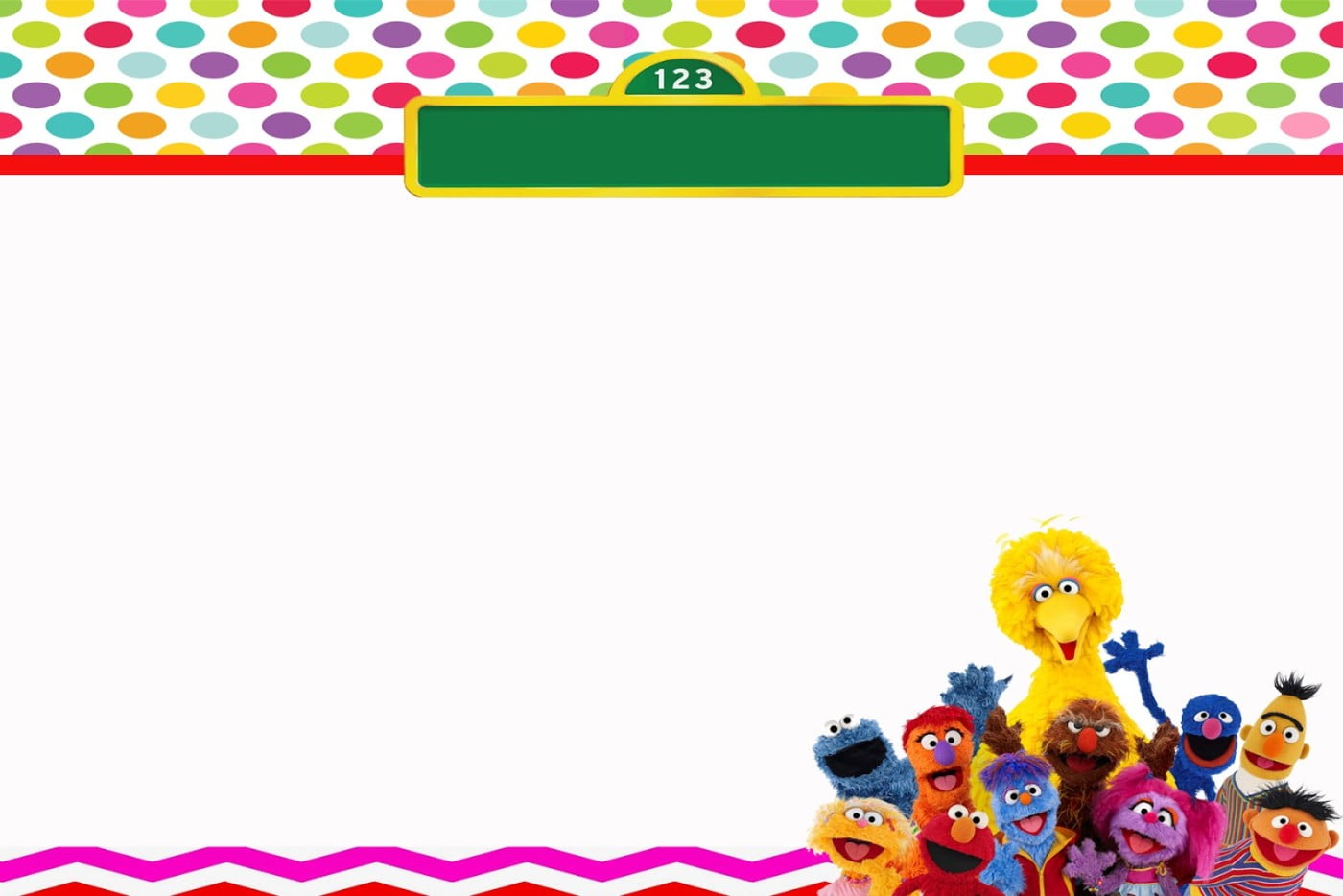 Sesame Street Free Printable Templates