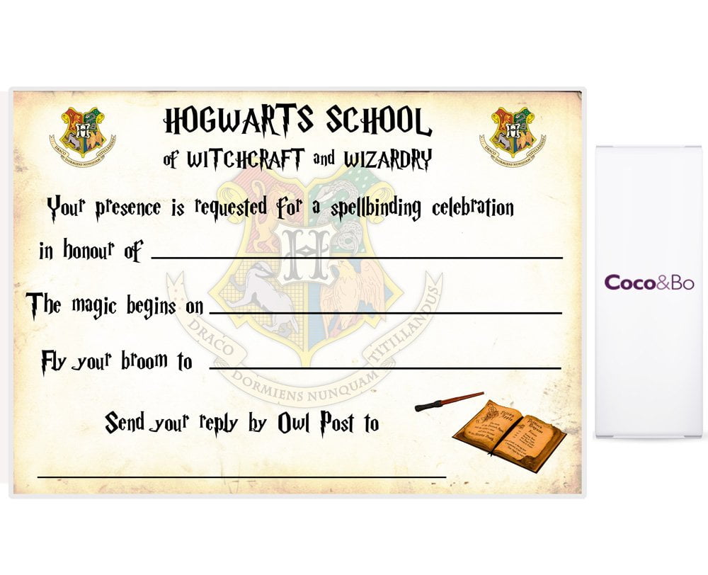 Harry Potter Ticket Invitation Template – FREE Printable 