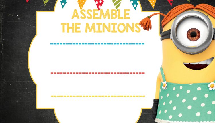 Minion Baby Shower Invitation Template 9