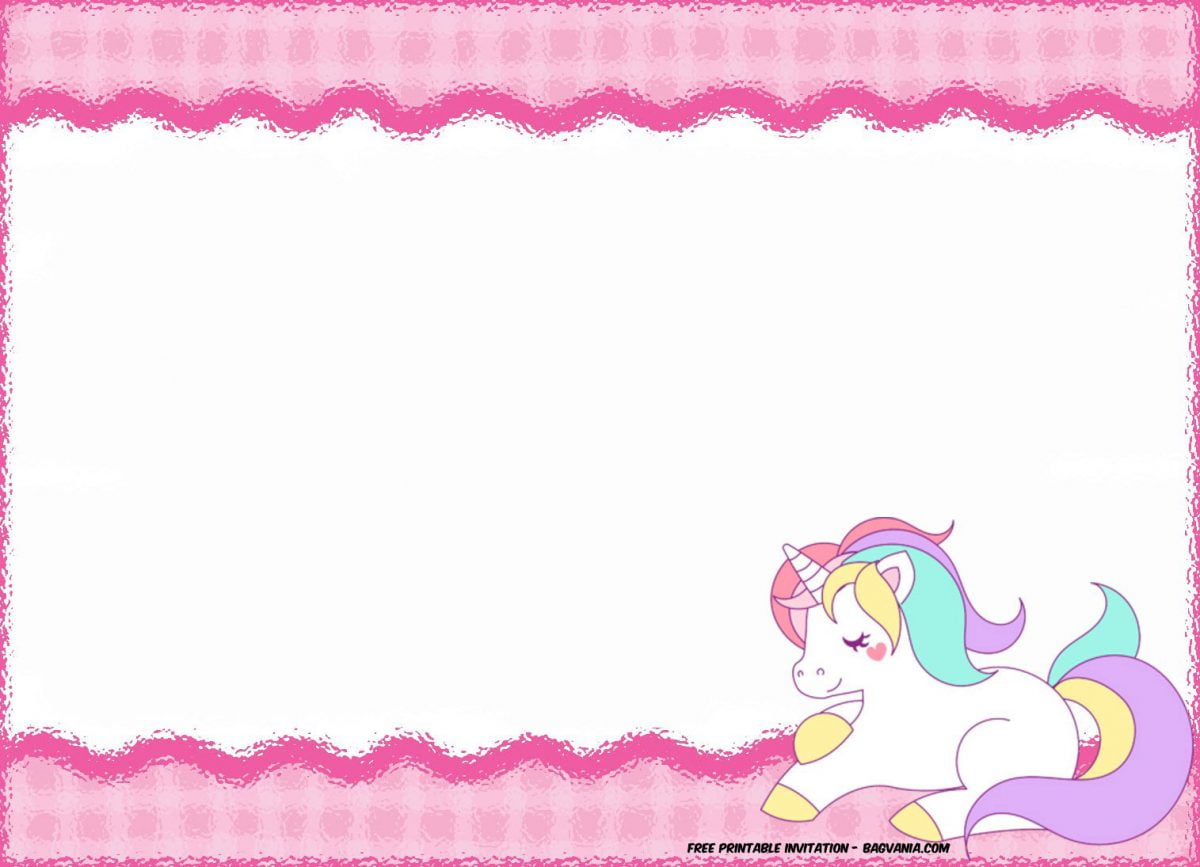 FREE Printable Unicorn Birthday Invitation Template – FREE ...