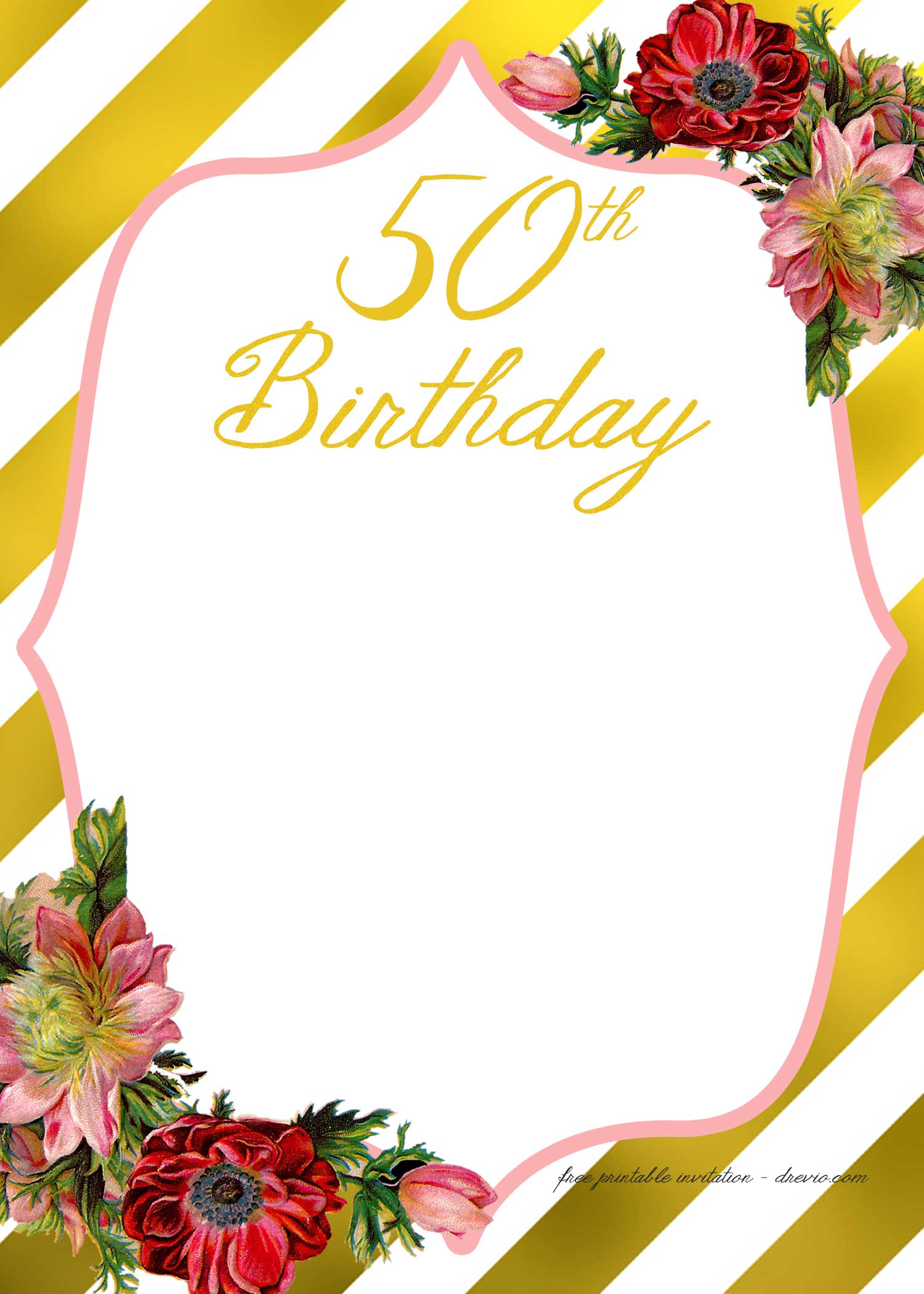 Birthday Invitations Templates Printables 2