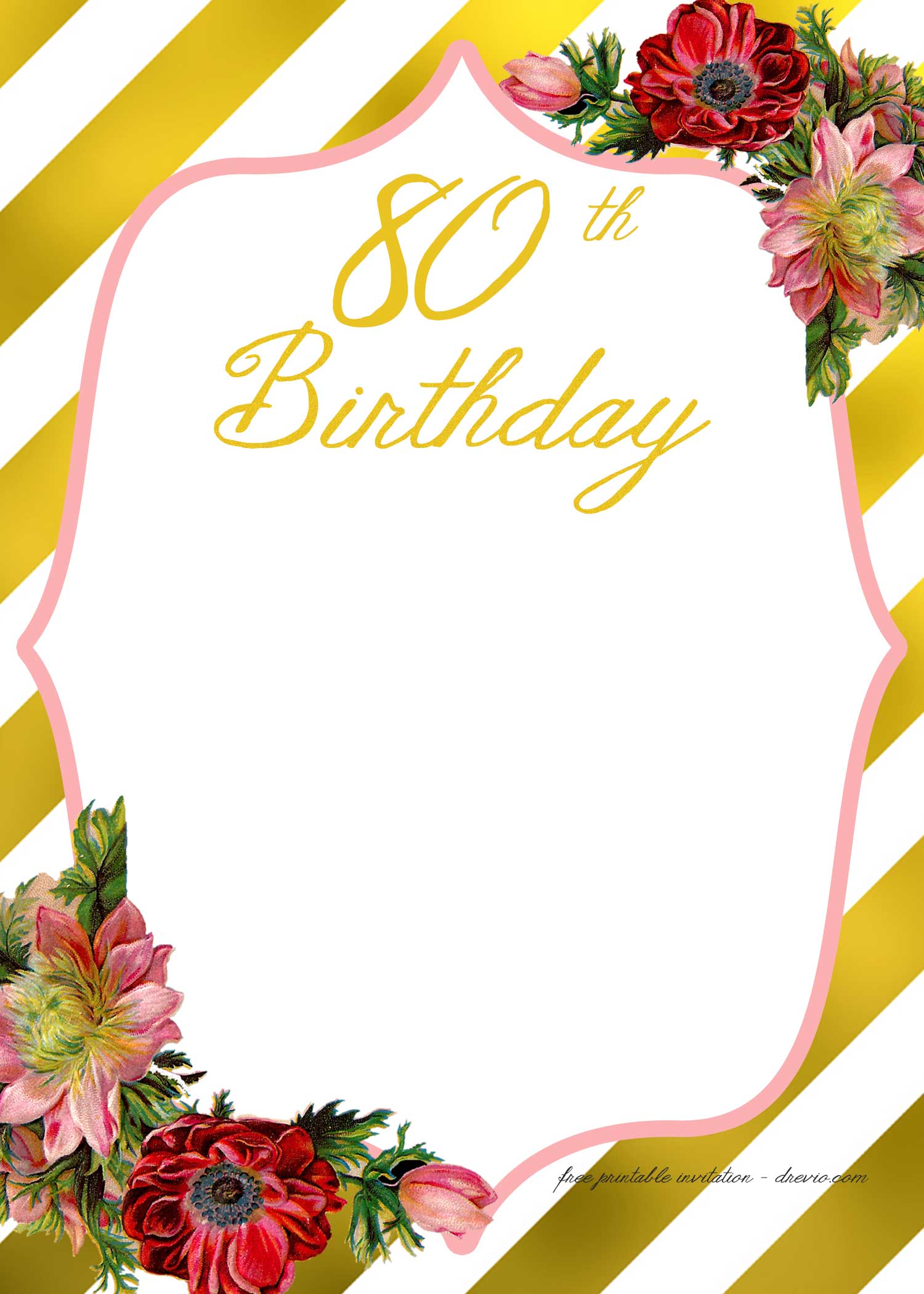Birthday Invitation Printable Free Customize And Print