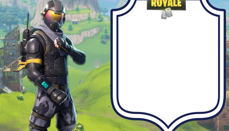 FREE Printable Fortnite Party Invitation Template FREE Printable free-printable-birthday-invitation-templates
