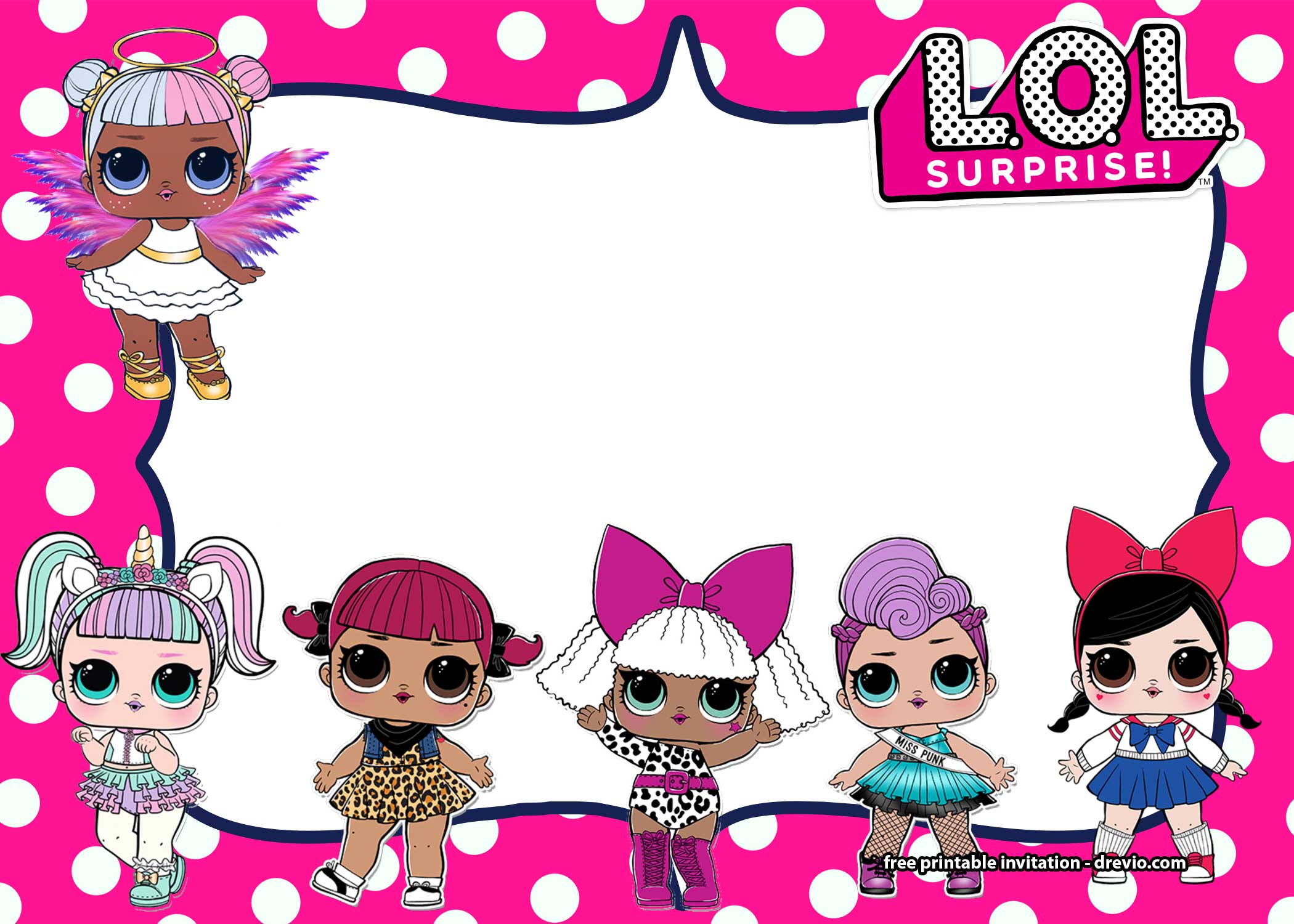 FREE LOL Surprise Dolls Invitation Templates FREE Printable Birthday free-lol-surprise-dolls-invitation-templates-free-printable-birthday