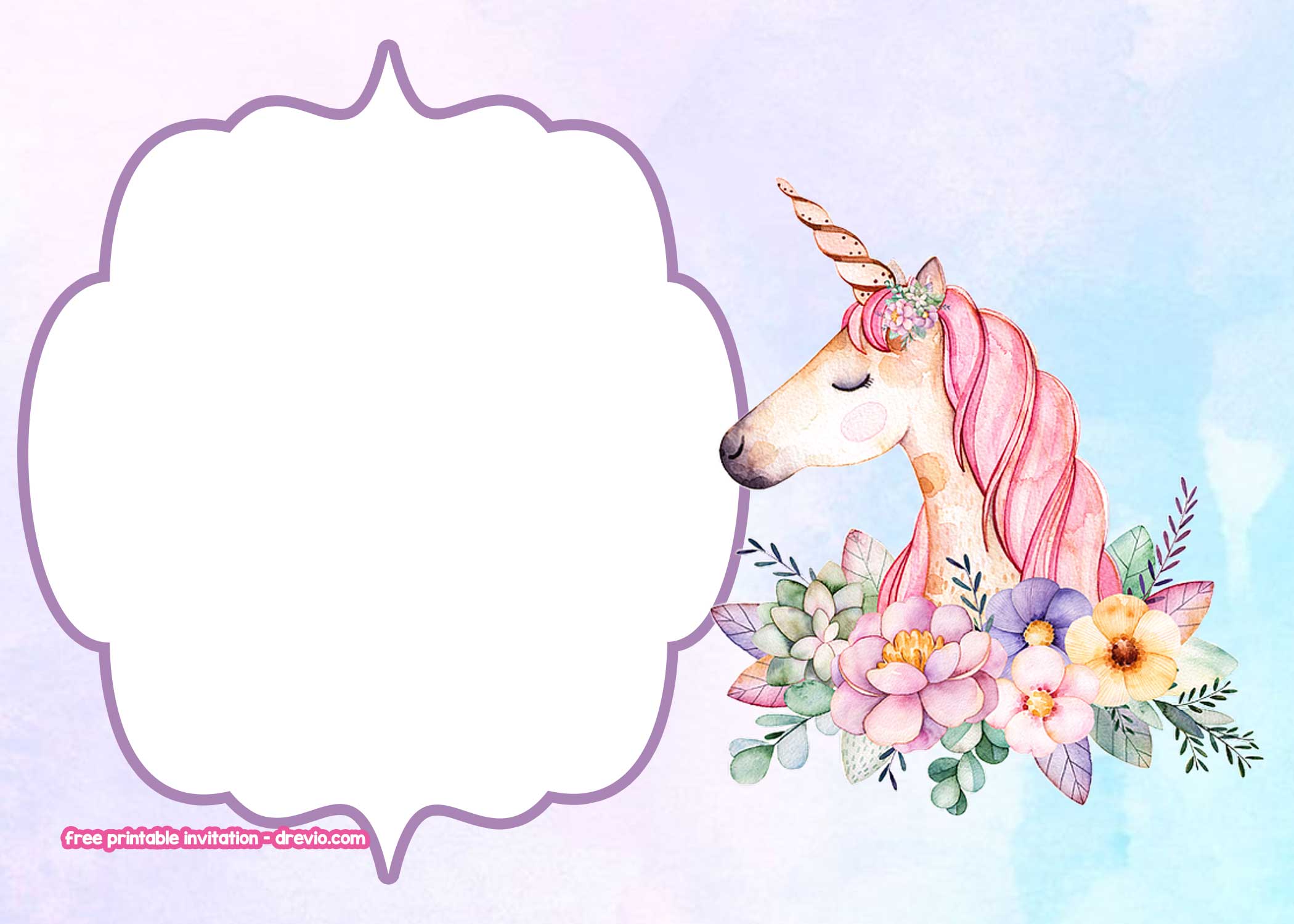 free-printable-seamless-unicorn-invitation-templates-download