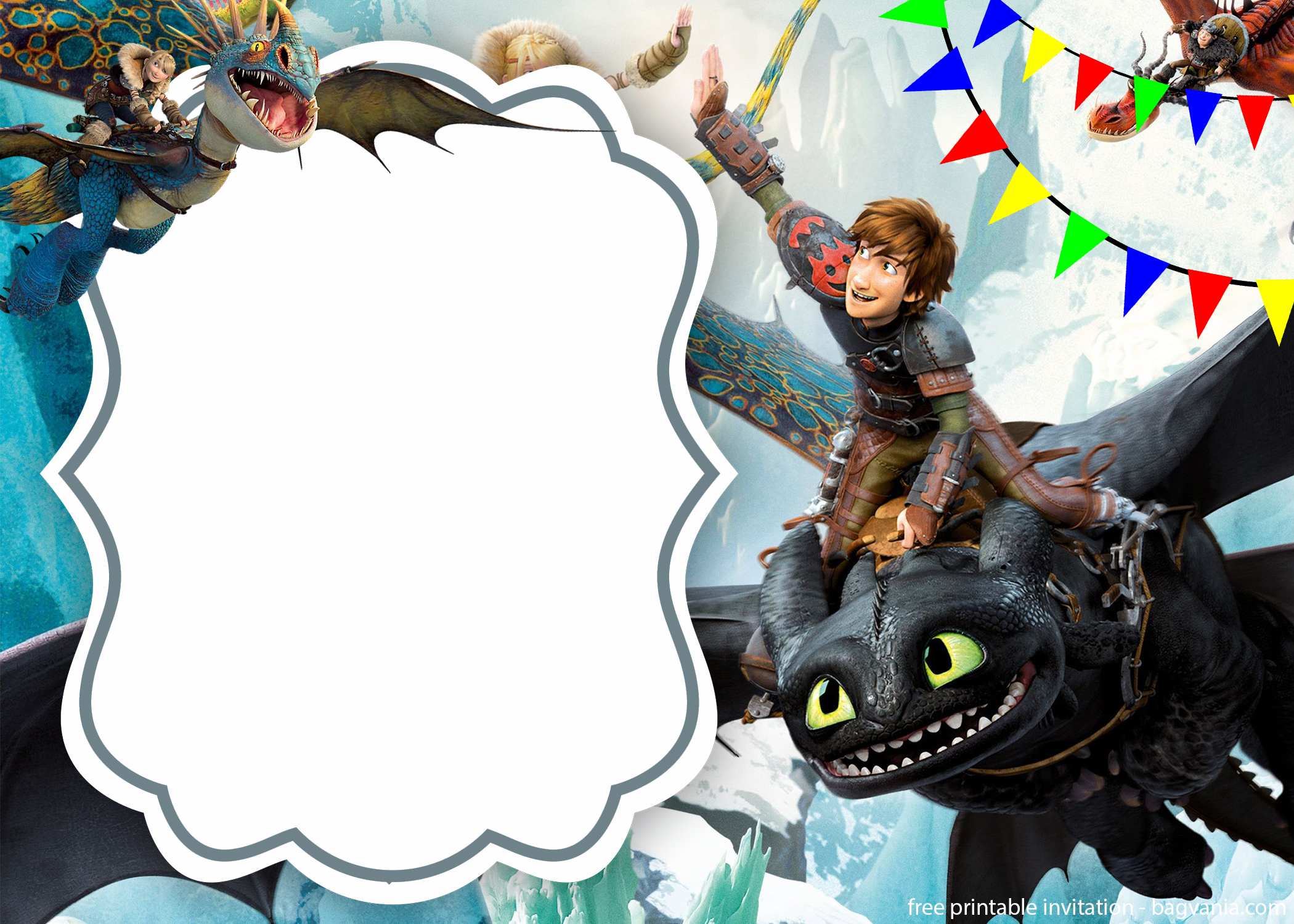 Free Download How To Train Your Dragon Invitation FREE Printable 