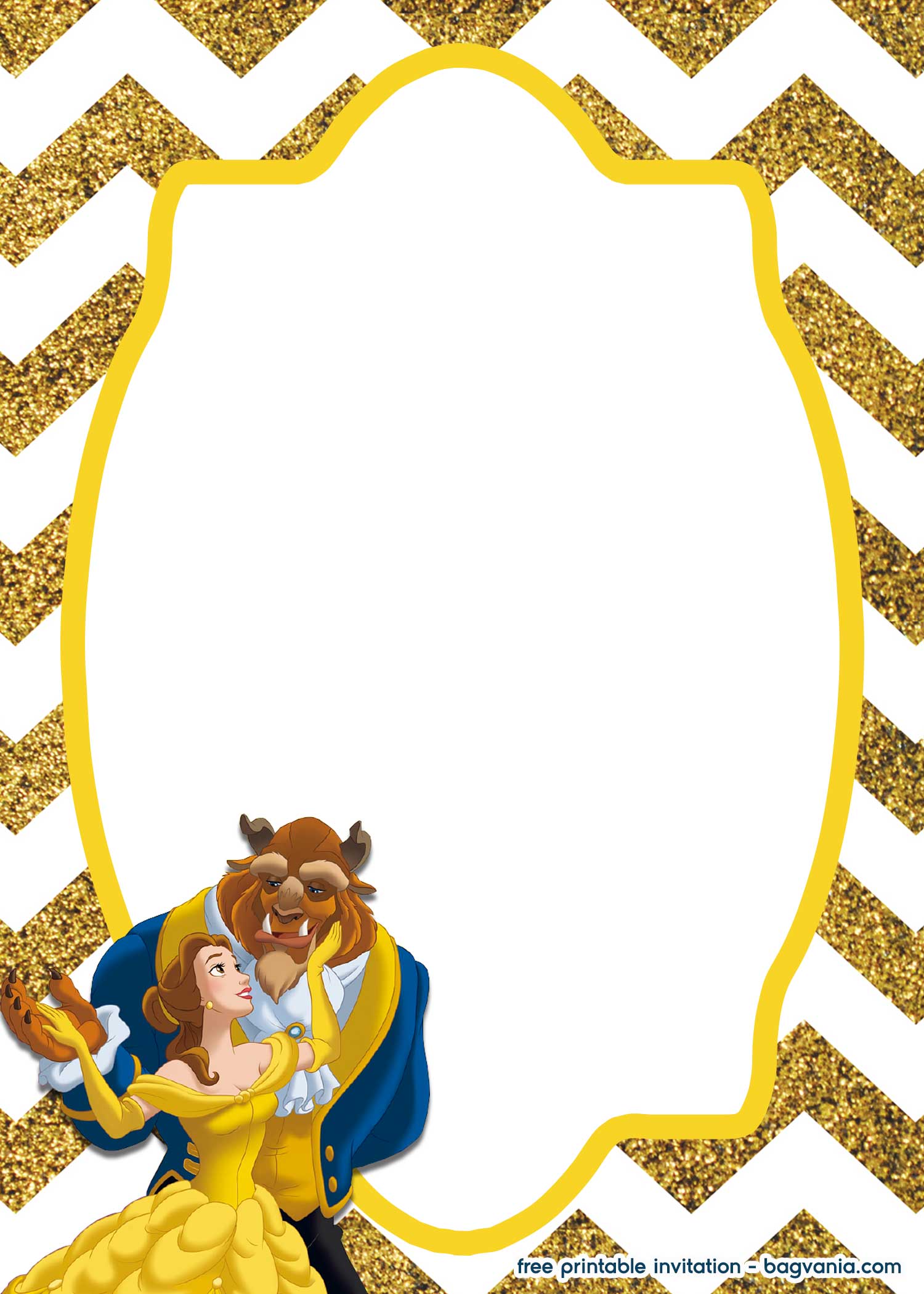 FREE Royal Beauty And The Beast Invitation Template FREE Printable free-royal-beauty-and-the-beast-invitation-template-free-printable