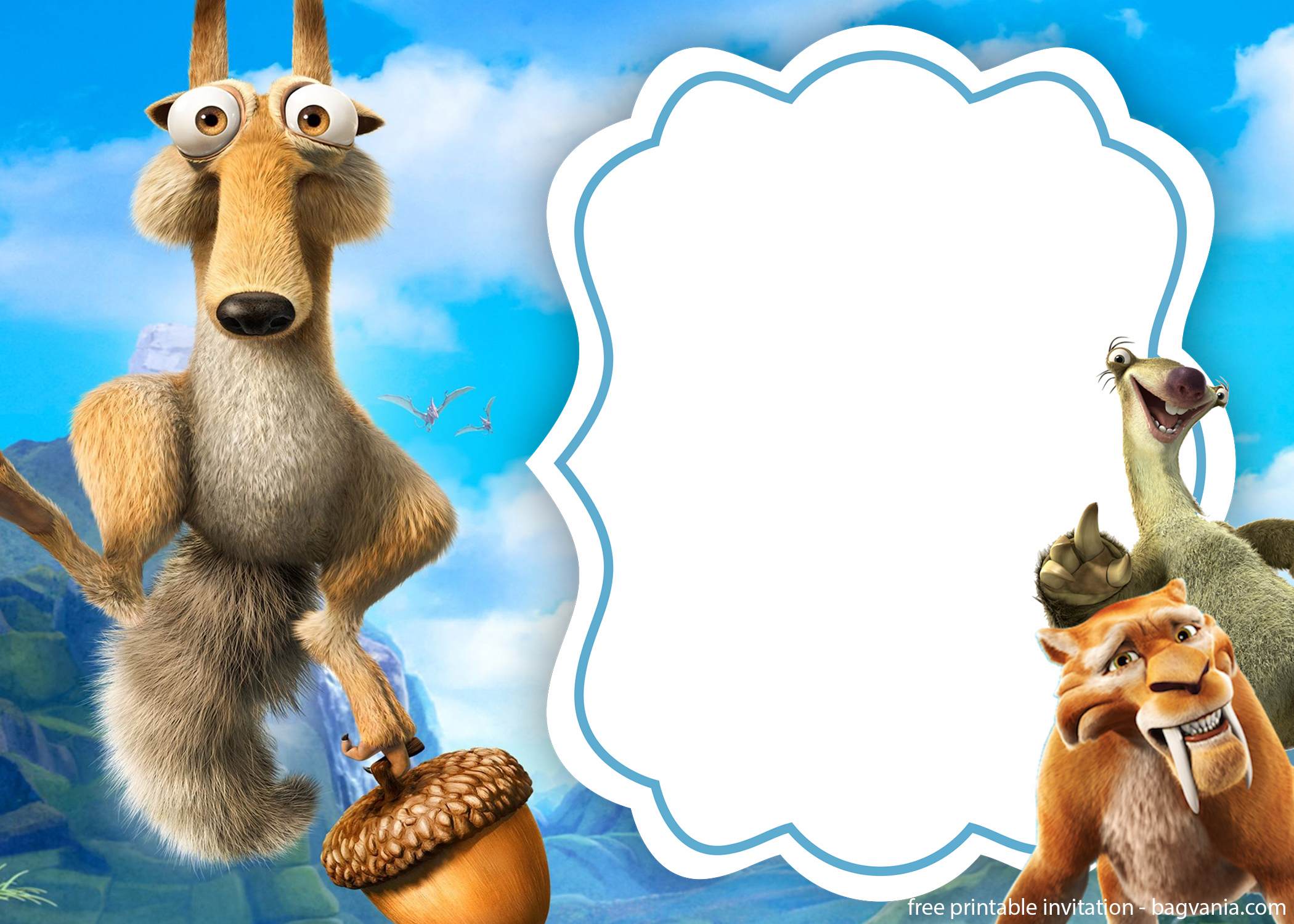 Ice Age 3 Invitation Template Make Your Snowy Kids' Birthday Party | FREE Printable Birthday Invitation Templates - Bagvania Ice Age 3 Invitation Template Make Your Snowy Kids' Birthday Party | FREE Printable Birthday Invitation Templates - Bagvania