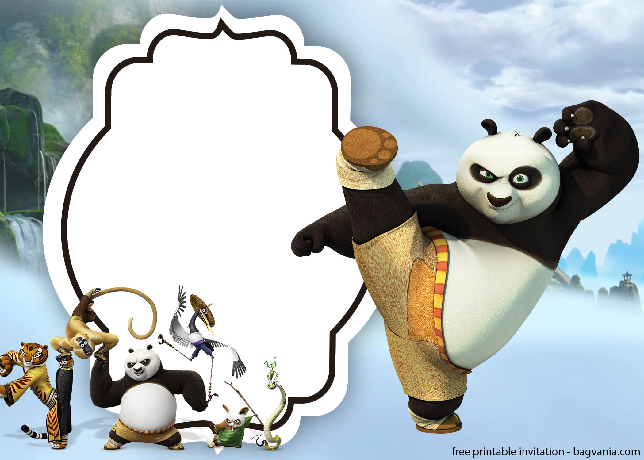 Free Kungfu Panda Invitations Templates Free Printable Birthday Invitation Templates Bagvania