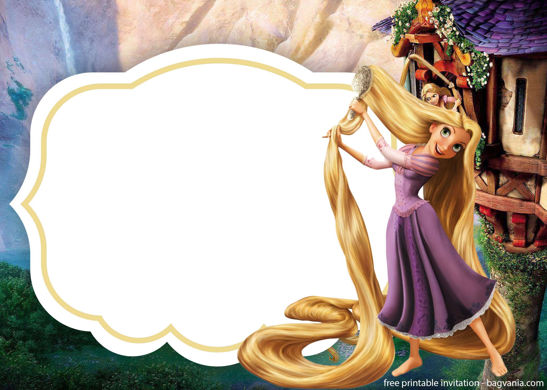 Download Rapunzel Invitations Template For Free Free Printable Birthday Invitation Templates Bagvania