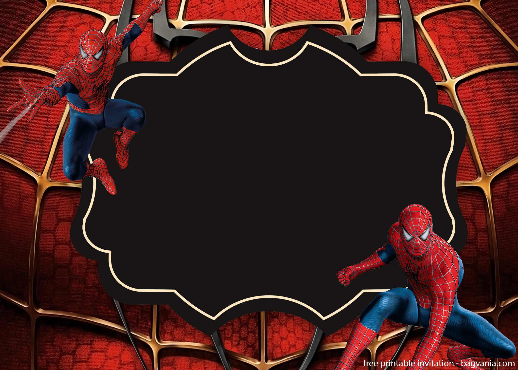 Make Your Boys Happy With Spiderman Invitations Templates Free Printable Birthday Invitation Templates Bagvania