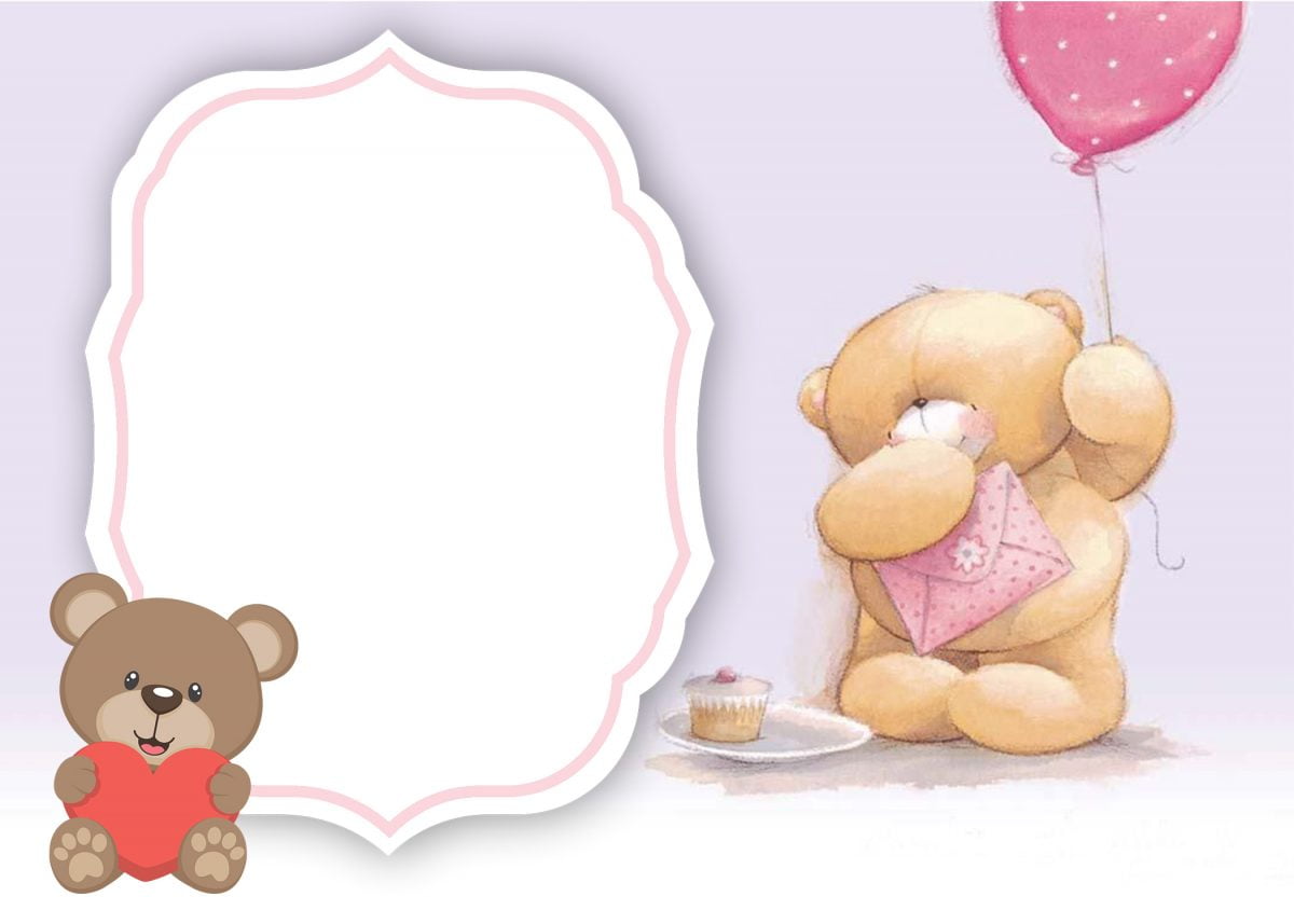 Free Teddy Bear Birthday Invitation Templates FREE Printable Birthday