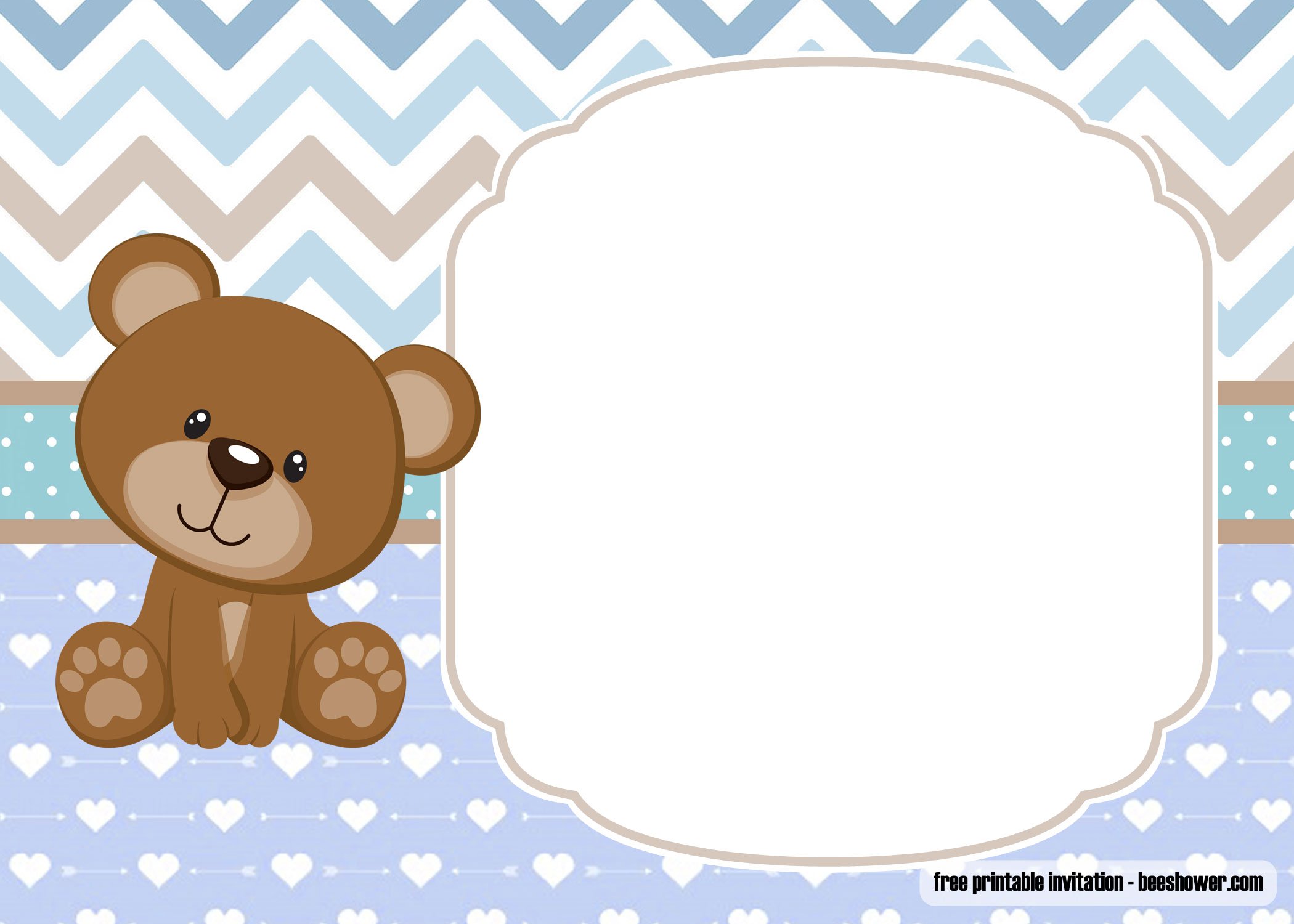 teddy bear baby shower invitations online