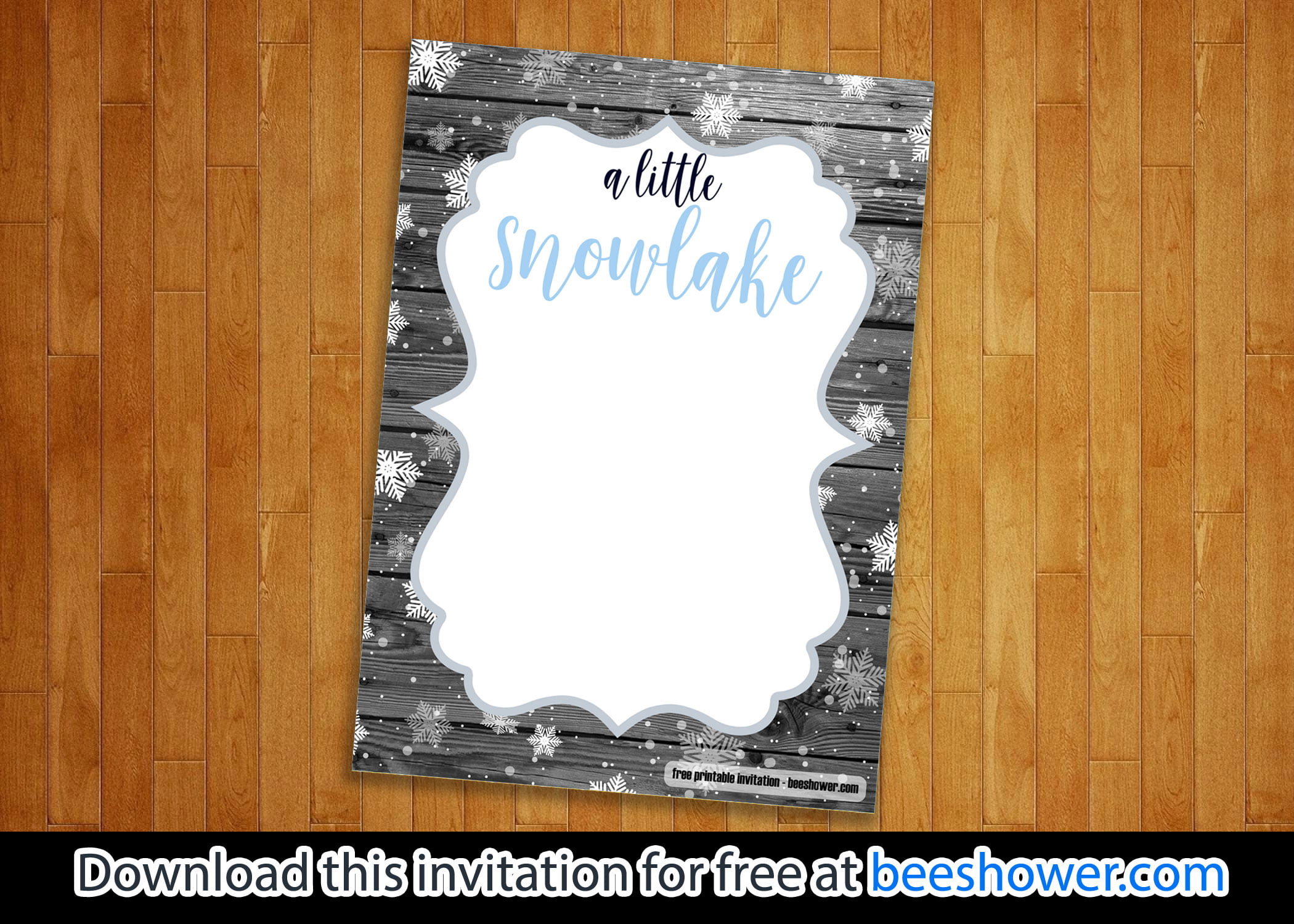 Free A Little Snowflake Baby Shower Invitation Free Printable Birthday Invitation Templates Bagvania
