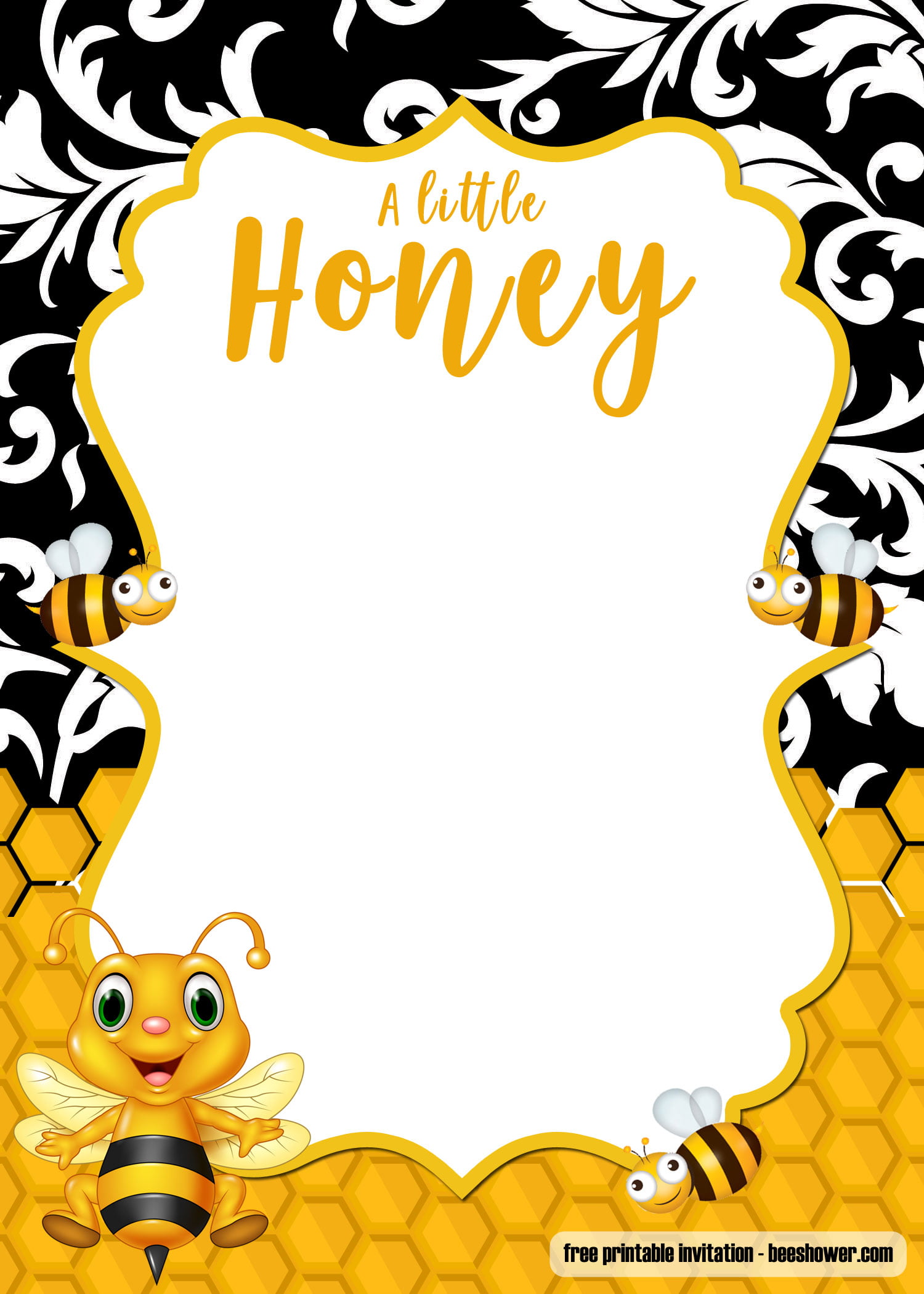 baby bee invitations