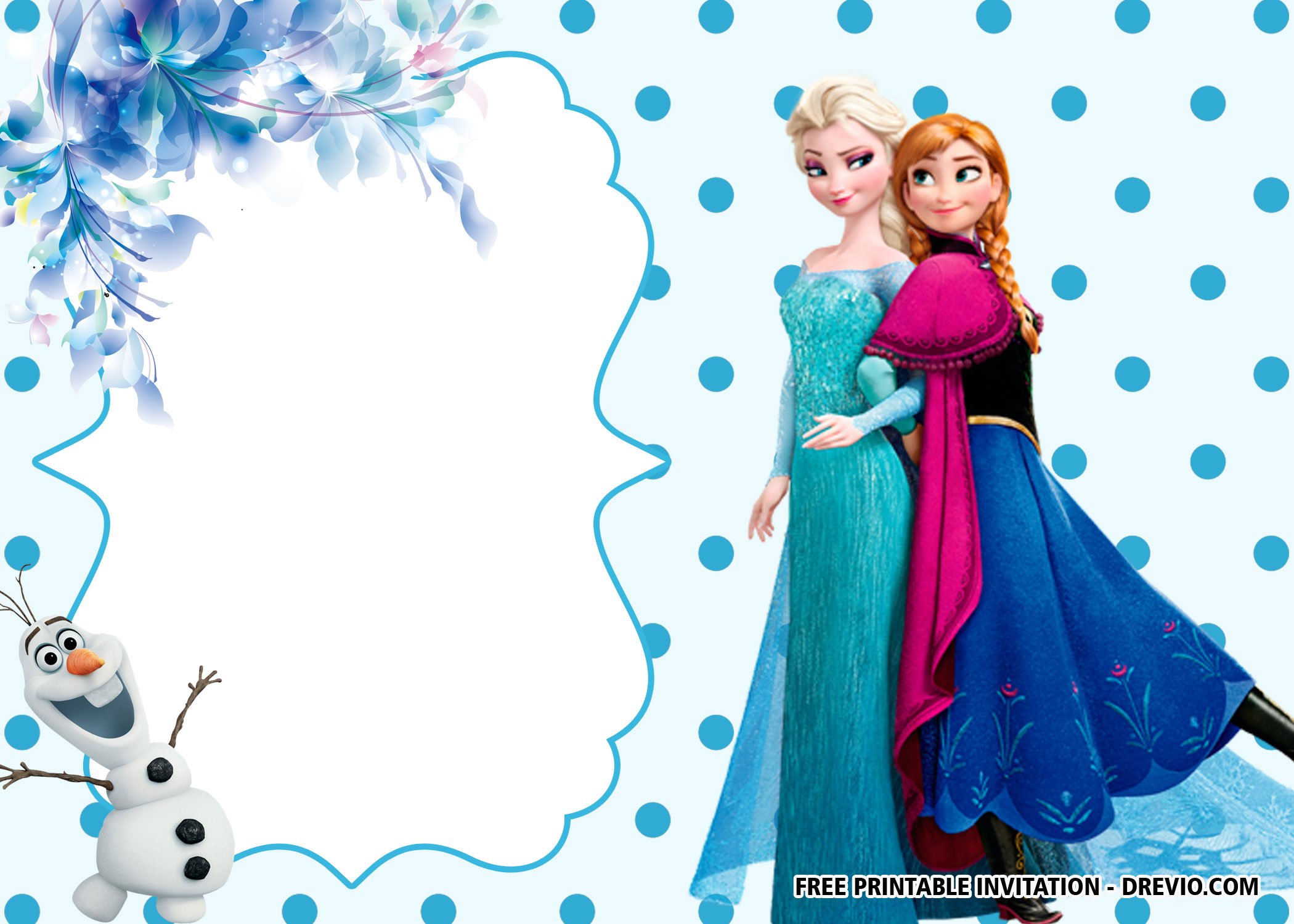 FREE Printable Polkadot Frozen Invitation Templates FREE Printable free-printable-polkadot-frozen-invitation-templates-free-printable