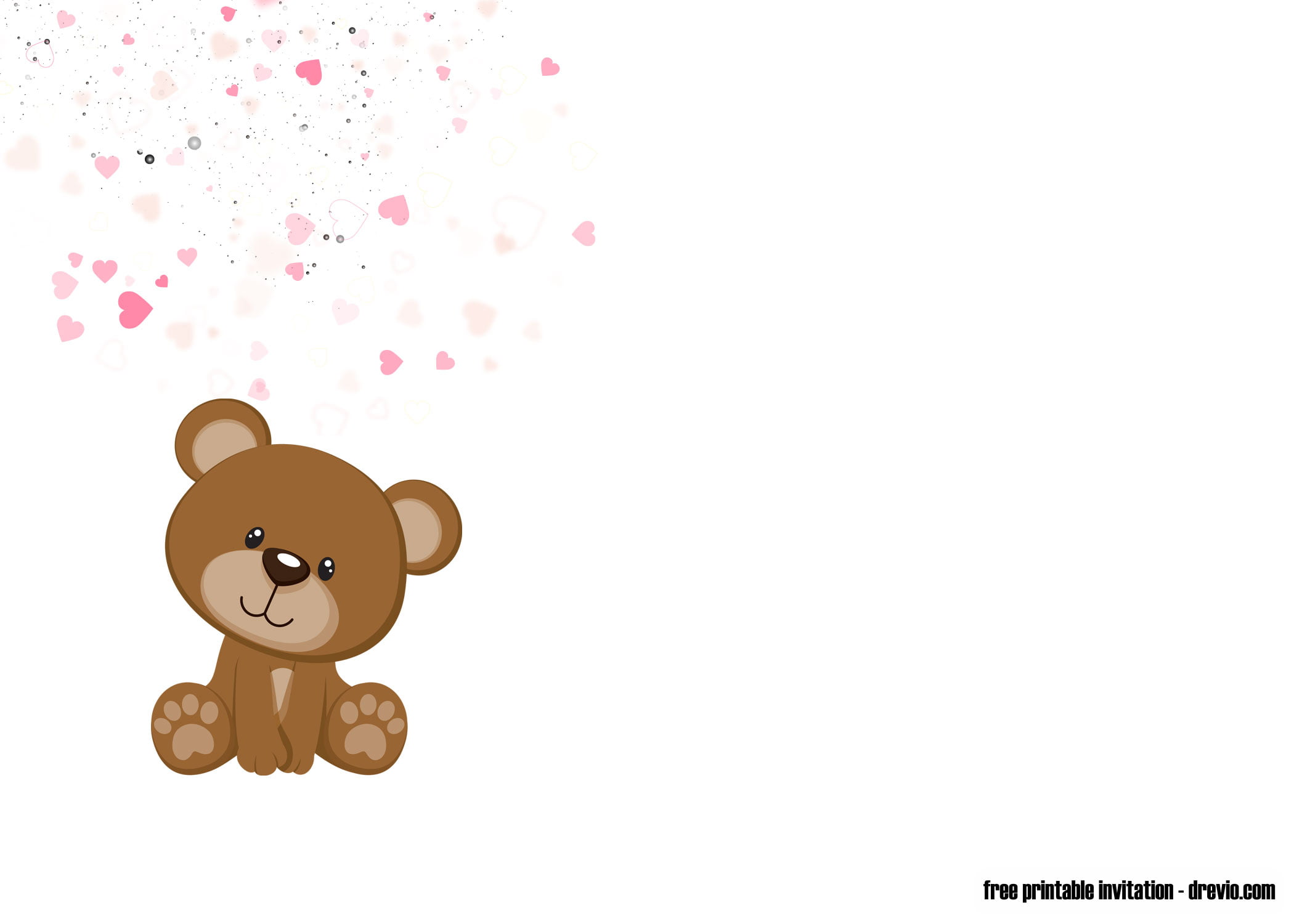 Free Printable Teddy Bear Invitation Templates Free Printable Birthday Invitation Templates Bagvania