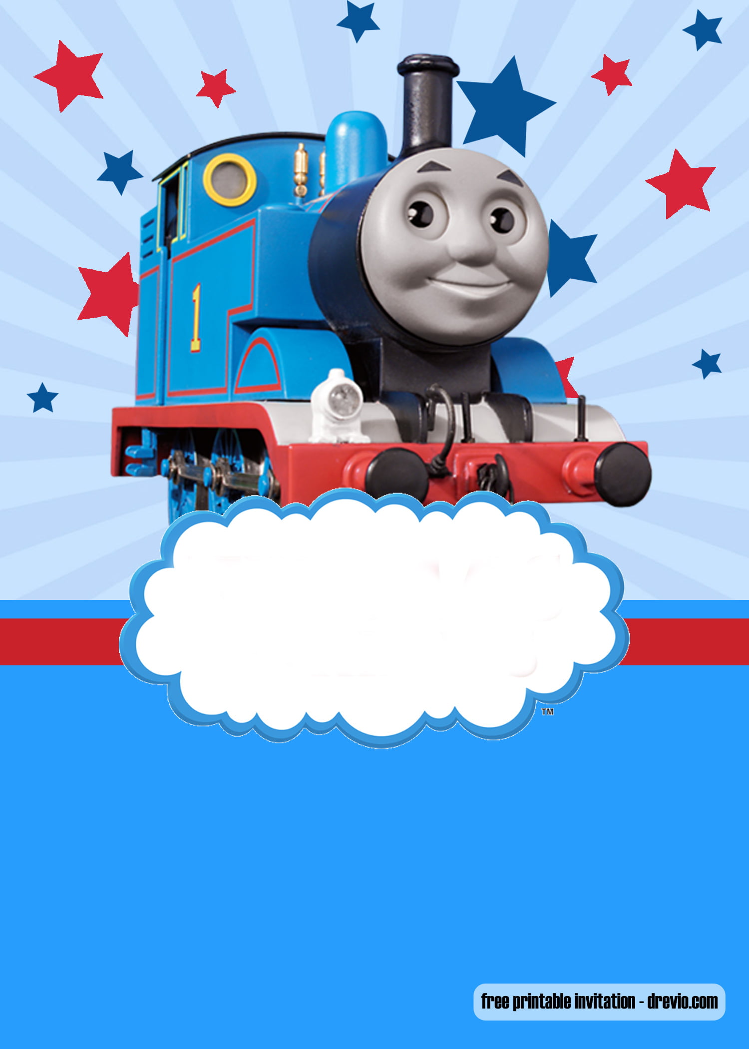 Free Thomas The Train Invitation Templates Free Printable Birthday Invitation Templates Bagvania