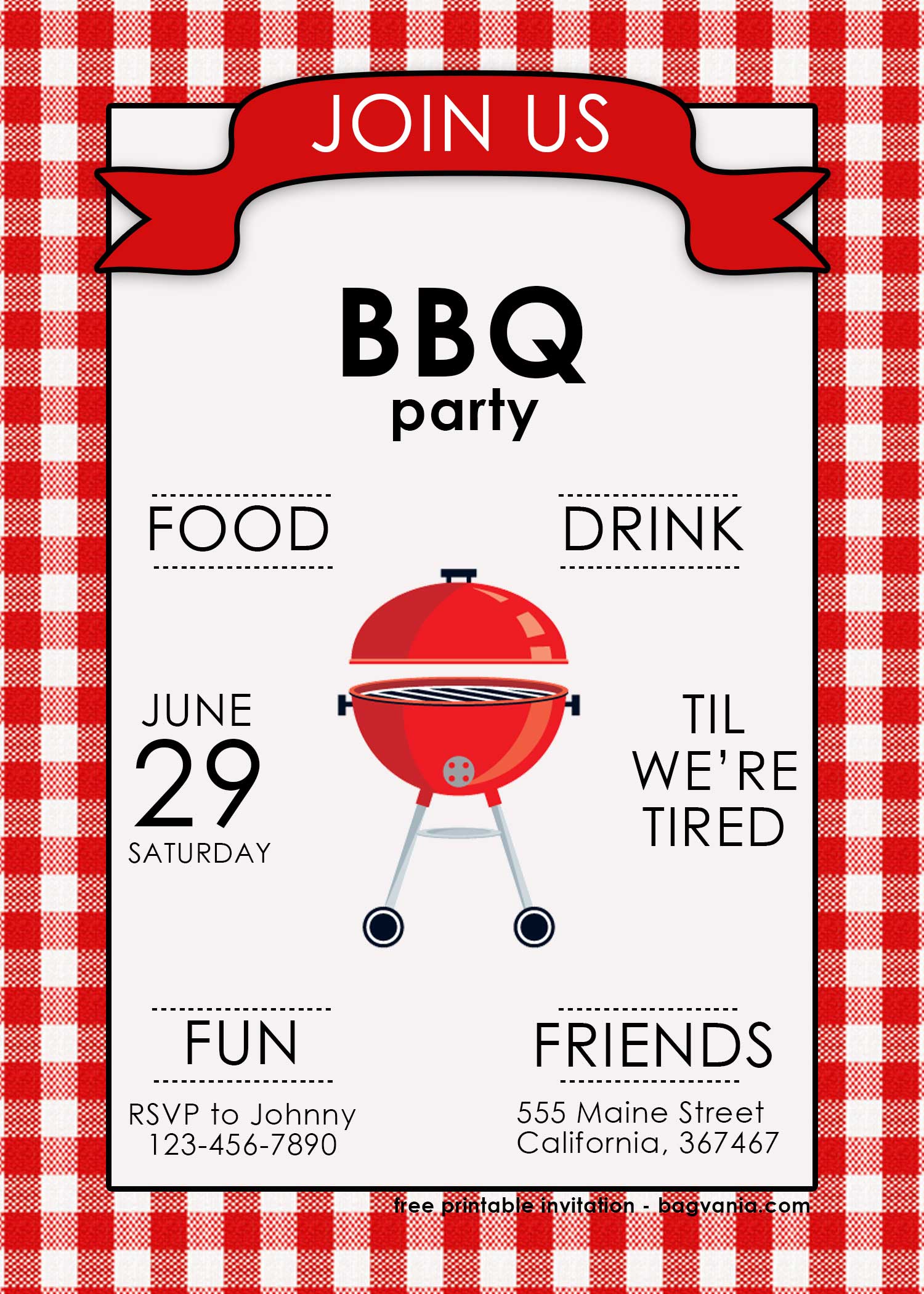 Free Backyard Bbq Invitation Templates Free Printable Birthday Invitation Templates Bagvania