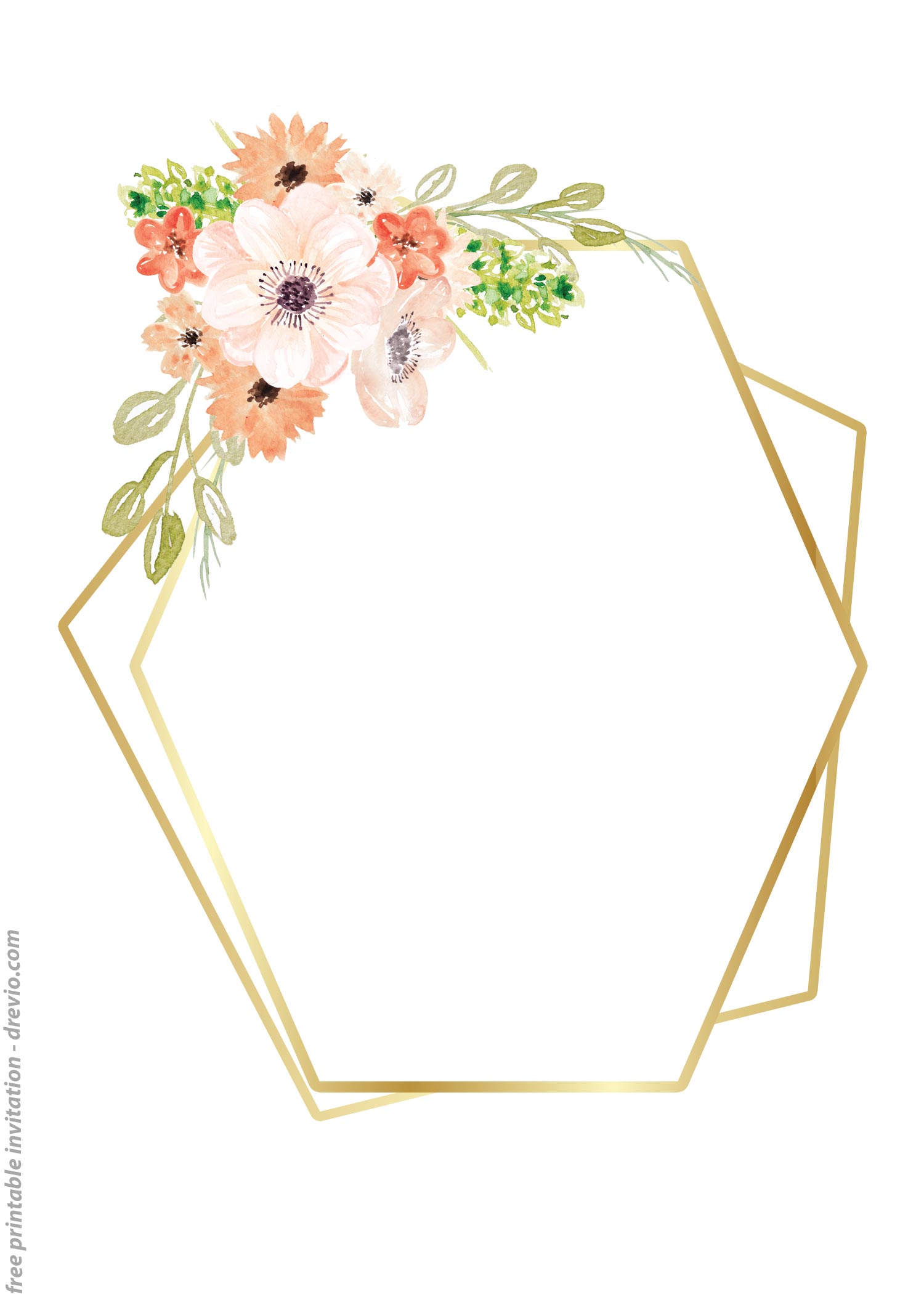 free-printable-golden-floral-frame-invitation-templates-free