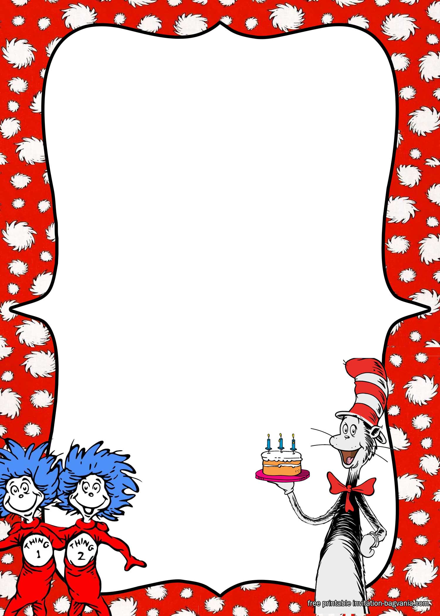 Free Dr Seuss Birthday Party Printables