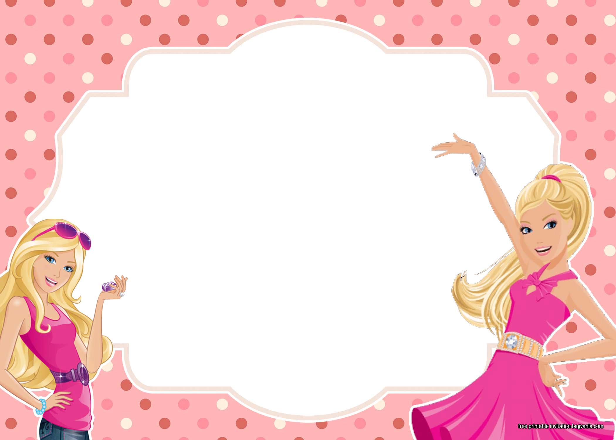 barbie-invitation-template