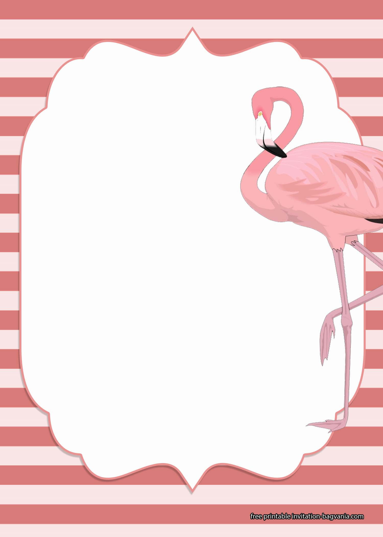 Free Printable Flamingos Invitation Templates Free Printable Birthday Invitation Templates Bagvania
