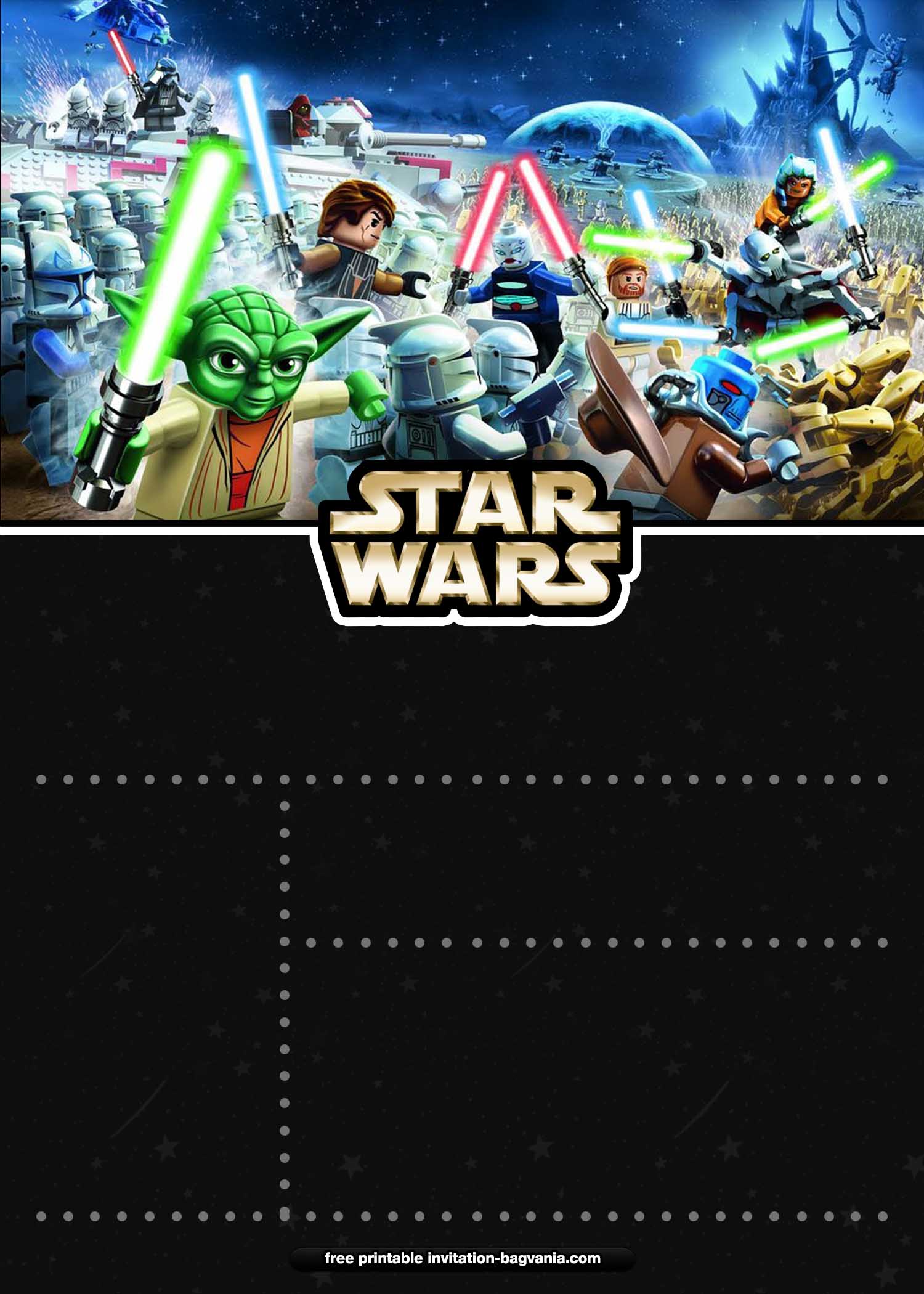Free Star Wars Lego Birthday Invitation Templates Free Printable Birthday Invitation Templates Bagvania