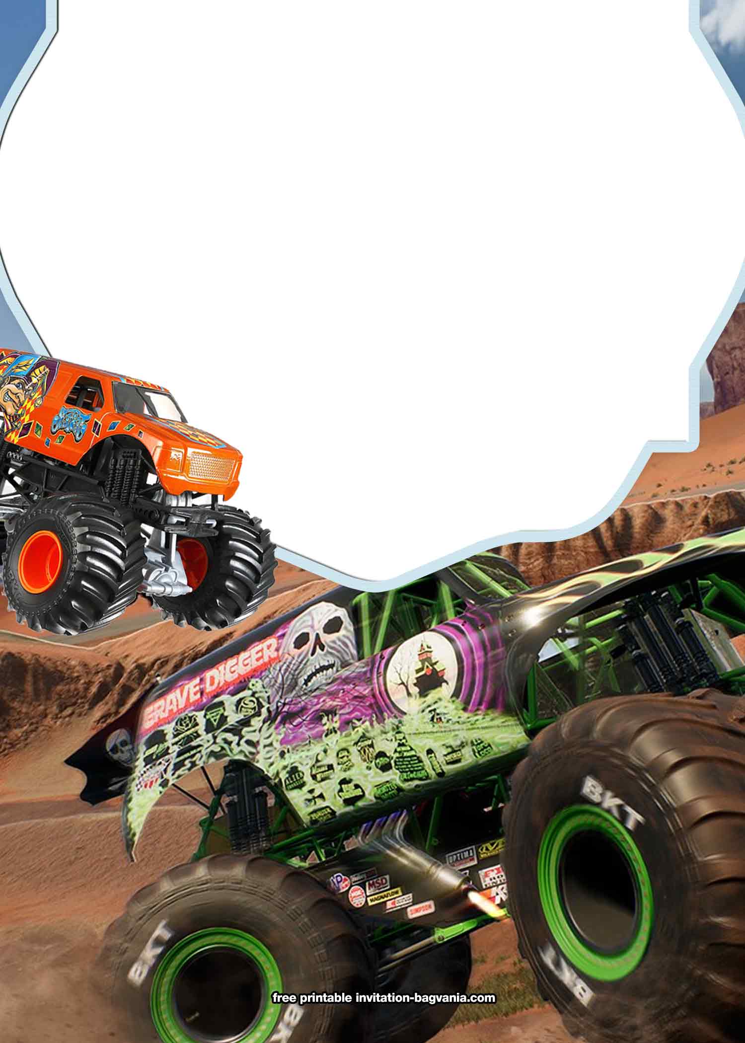 Free Monster Truck Birthday Printables