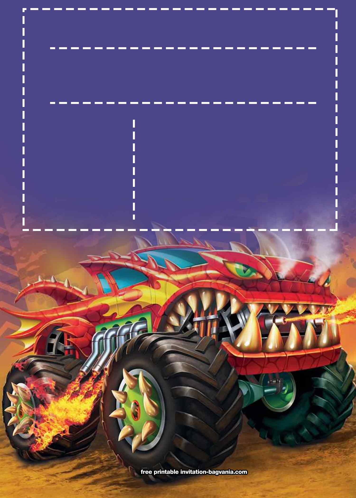 FREE Printable Monster Truck Birthday Invitation Templates FREE free-printable-monster-truck-birthday-invitation-templates-free
