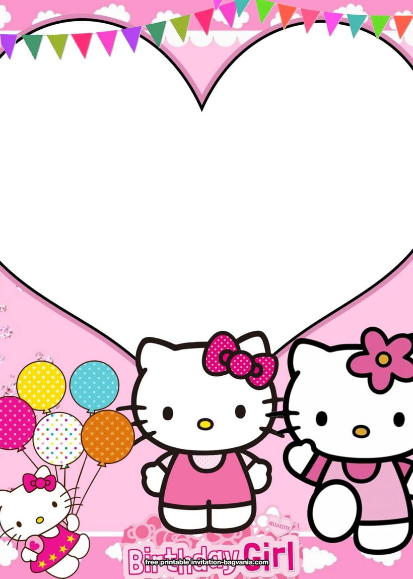 Hello Kitty Birthday Card Template Free