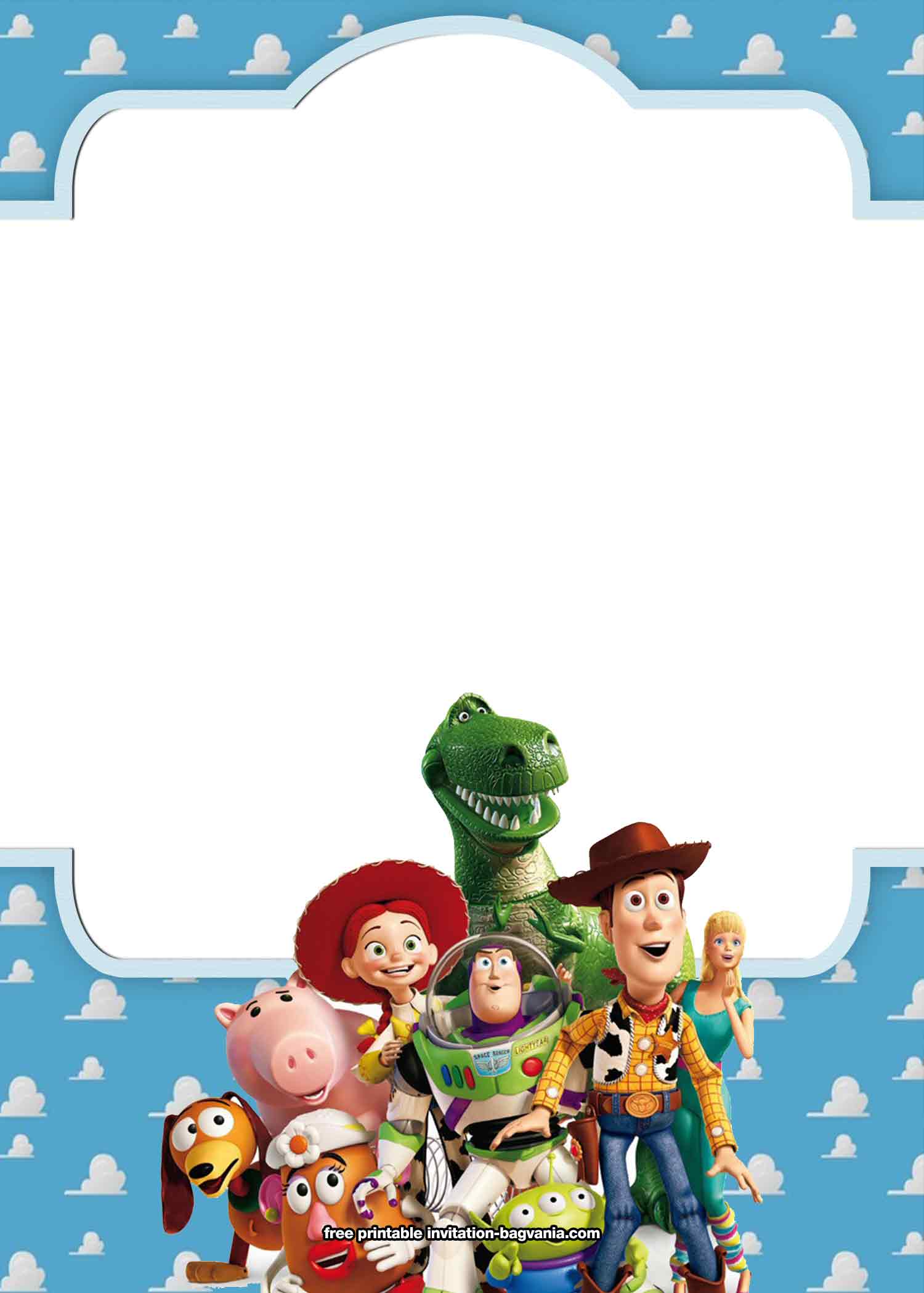 Free Printable Blank Toy Story Invitations