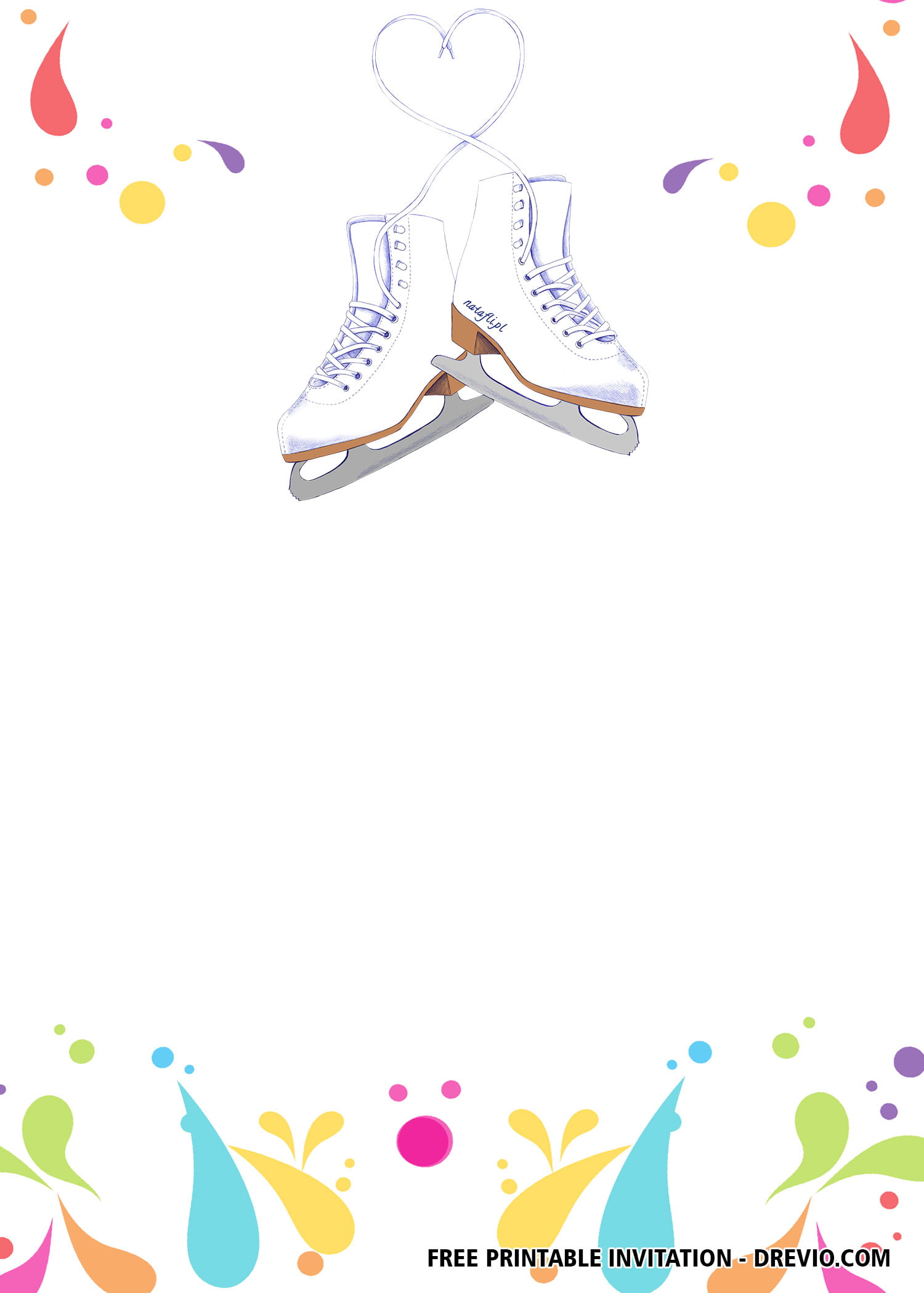 FREE Ice Skating Invitation Templates FREE Printable Birthday