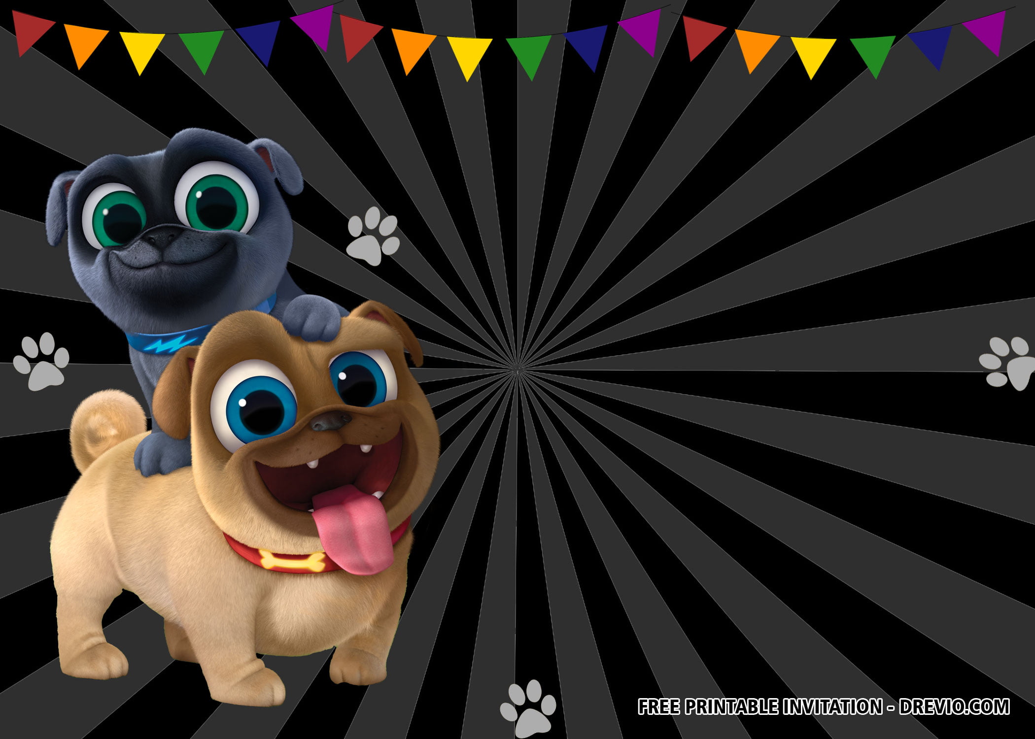 Free Puppy Dog Pals Birthday Invitation Templates Free Printable Birthday Invitation Templates Bagvania
