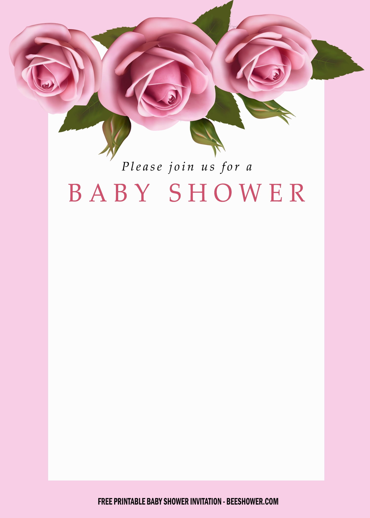 girl baby shower invitations templates free