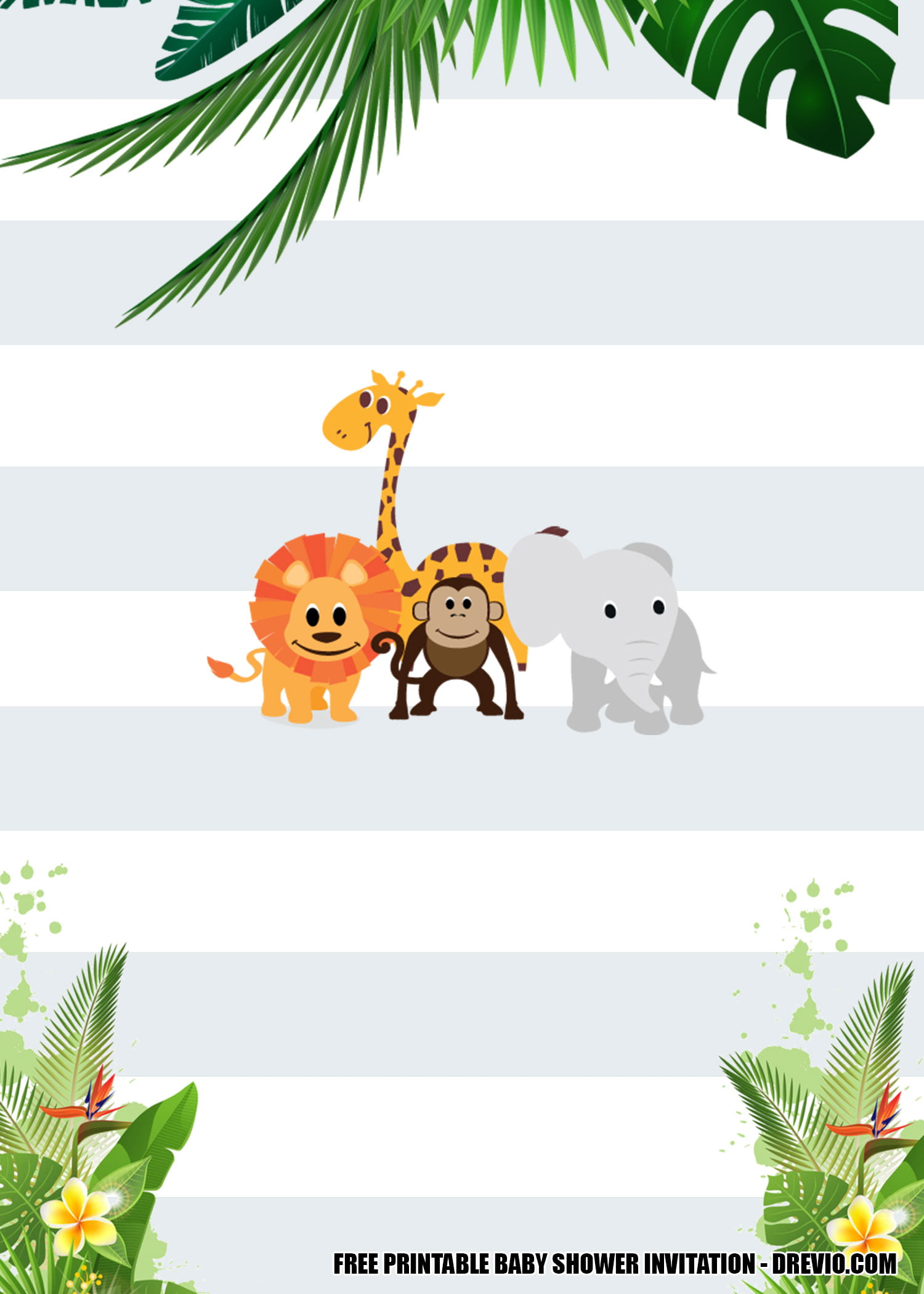 safari baby shower invitations download safari baby shower invitations download