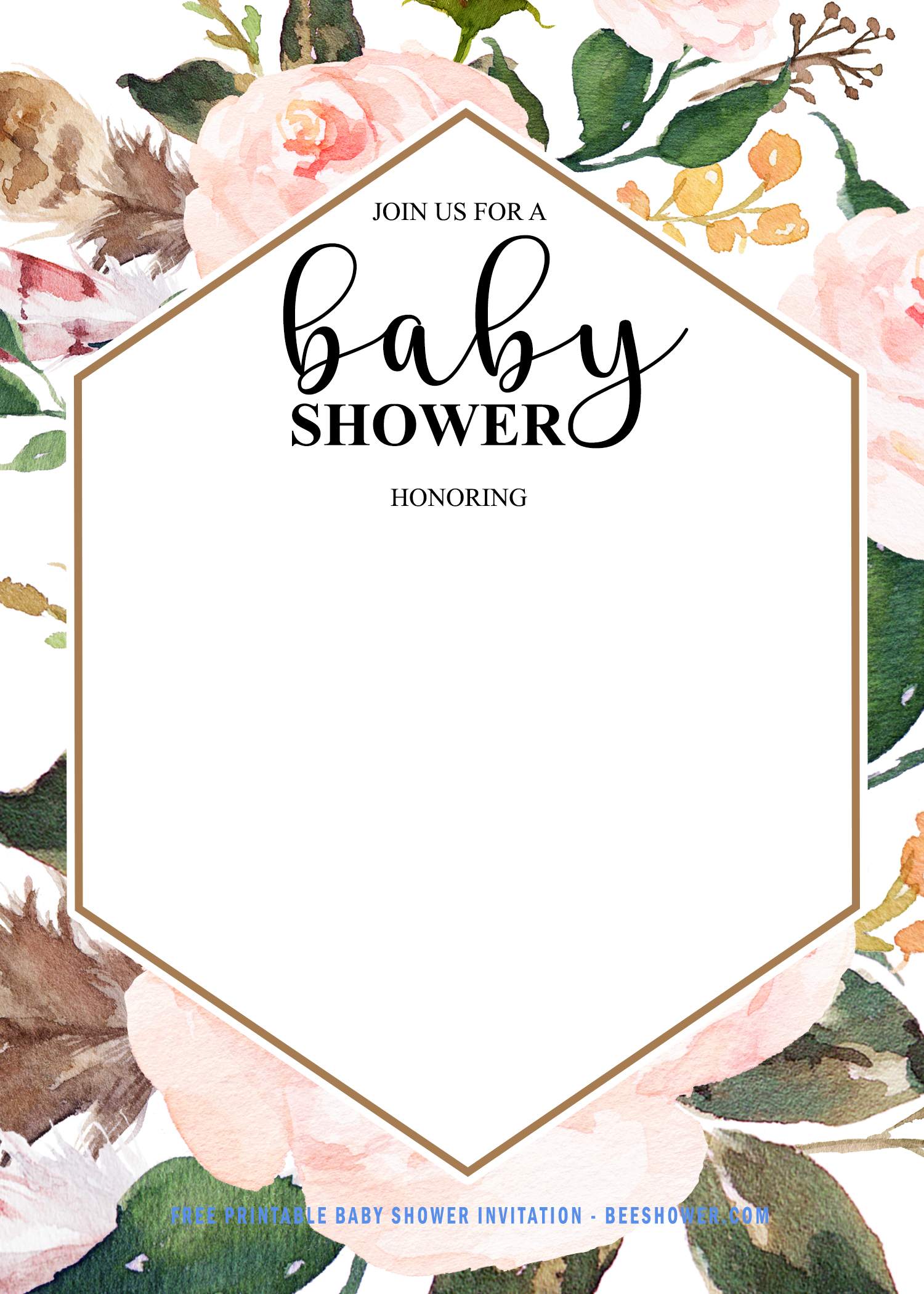 FREE Baby Shower Invitation For Girl FREE Printable Birthday Invitation ...