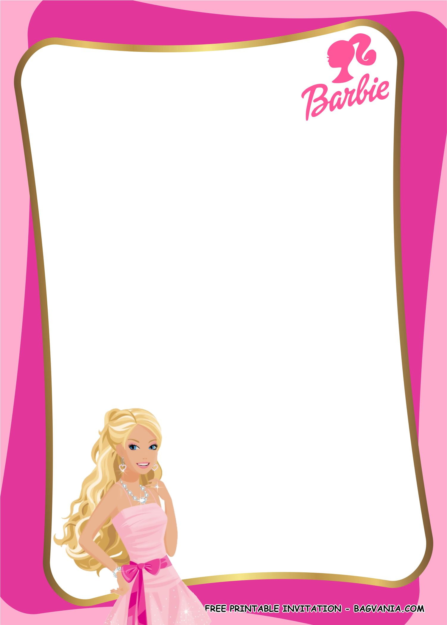 Barbie Birthday Party Invitations