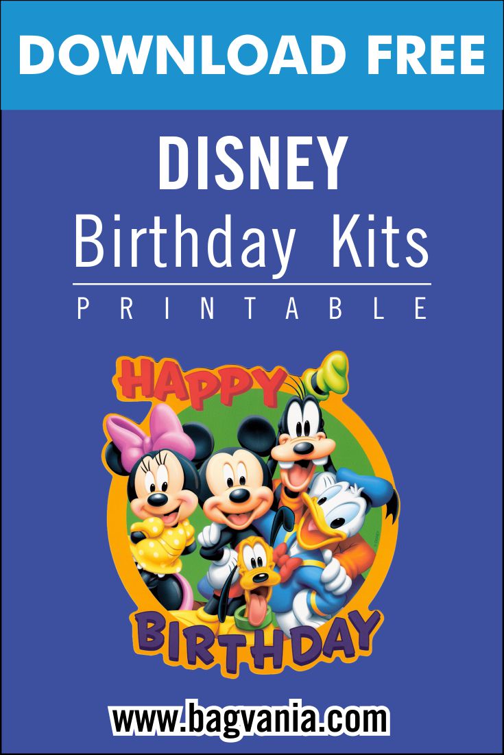 Free Printable Disney Themed Birthday Party Kits Template Free Printable Birthday Invitation Templates Bagvania