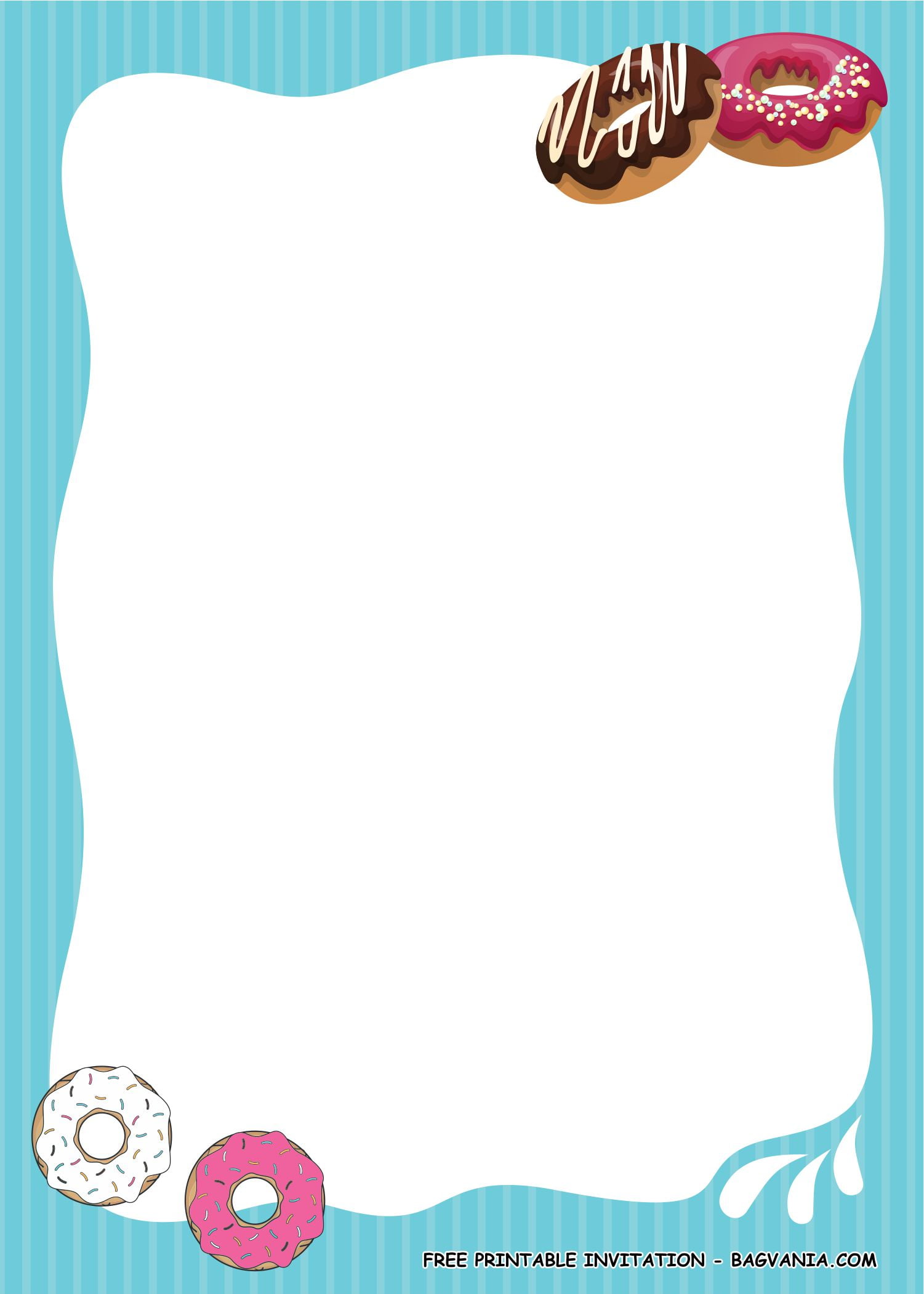 Free Printable Donut Birthday Party Kits Template Free Printable