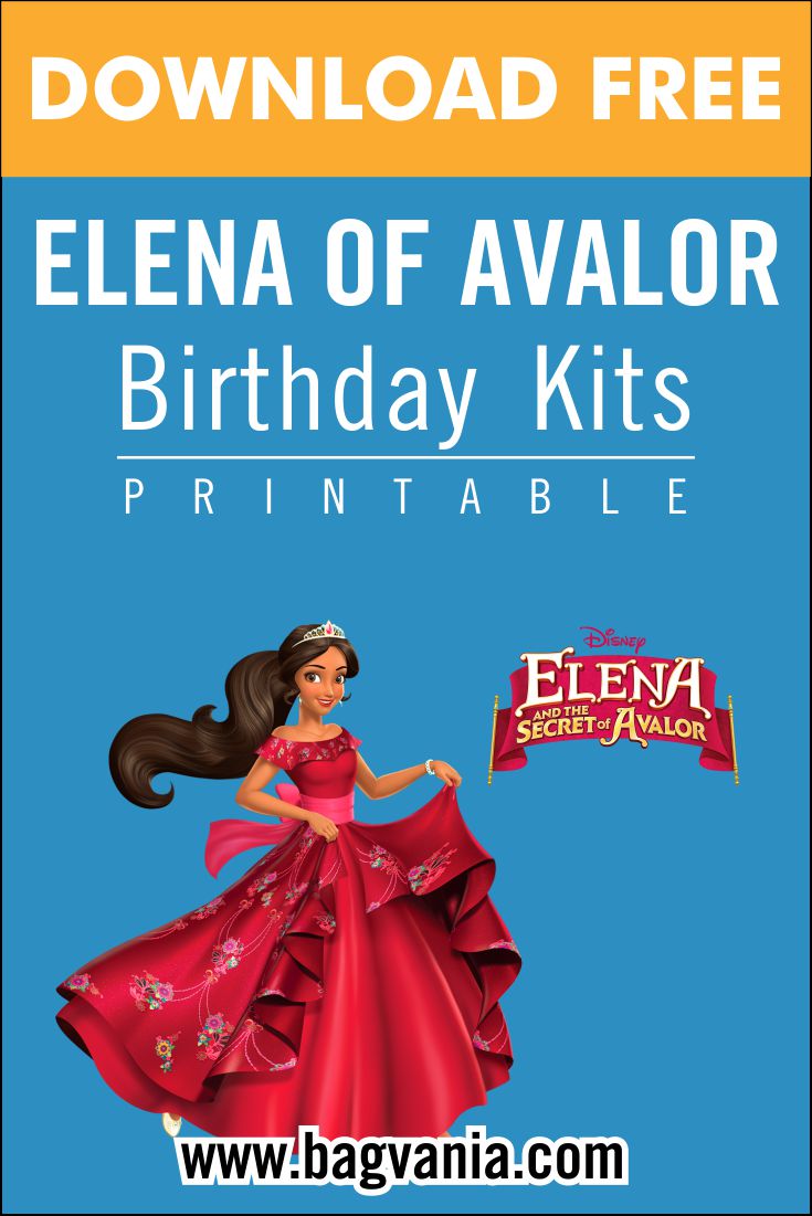 Elena Of Avalor Cake Topper Elena Of Avalor Centerpieces Elena Of Avalor Birthday Party Decorations Printable Elena Of Avalor Cake Topper