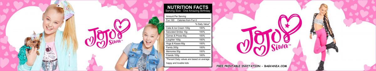 Free Printable Jojo Birthday Party Kits Template FREE Printable