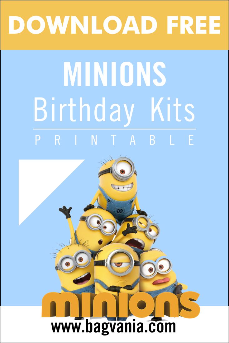 Minion Printables Birthday