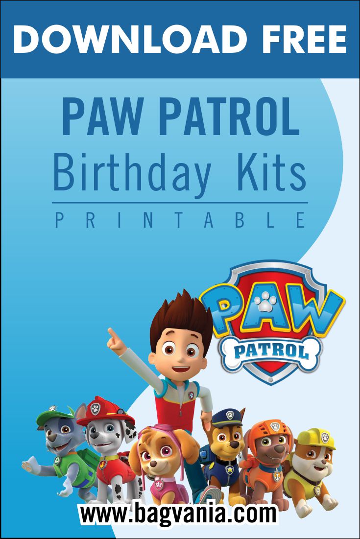 free printable paw patrol birthday party kits templates free printable birthday invitation templates bagvania