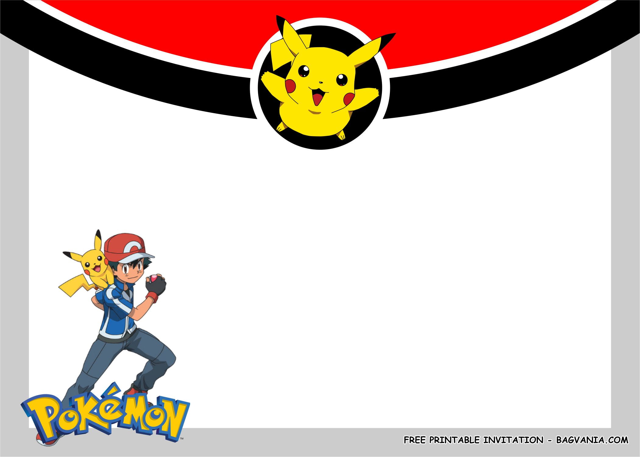 Free Printable Pokemon Birthday Party Kits Template