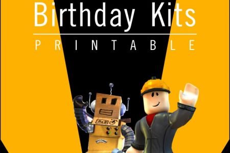 Free Printable Roblox Birthday Party Kits Template Free