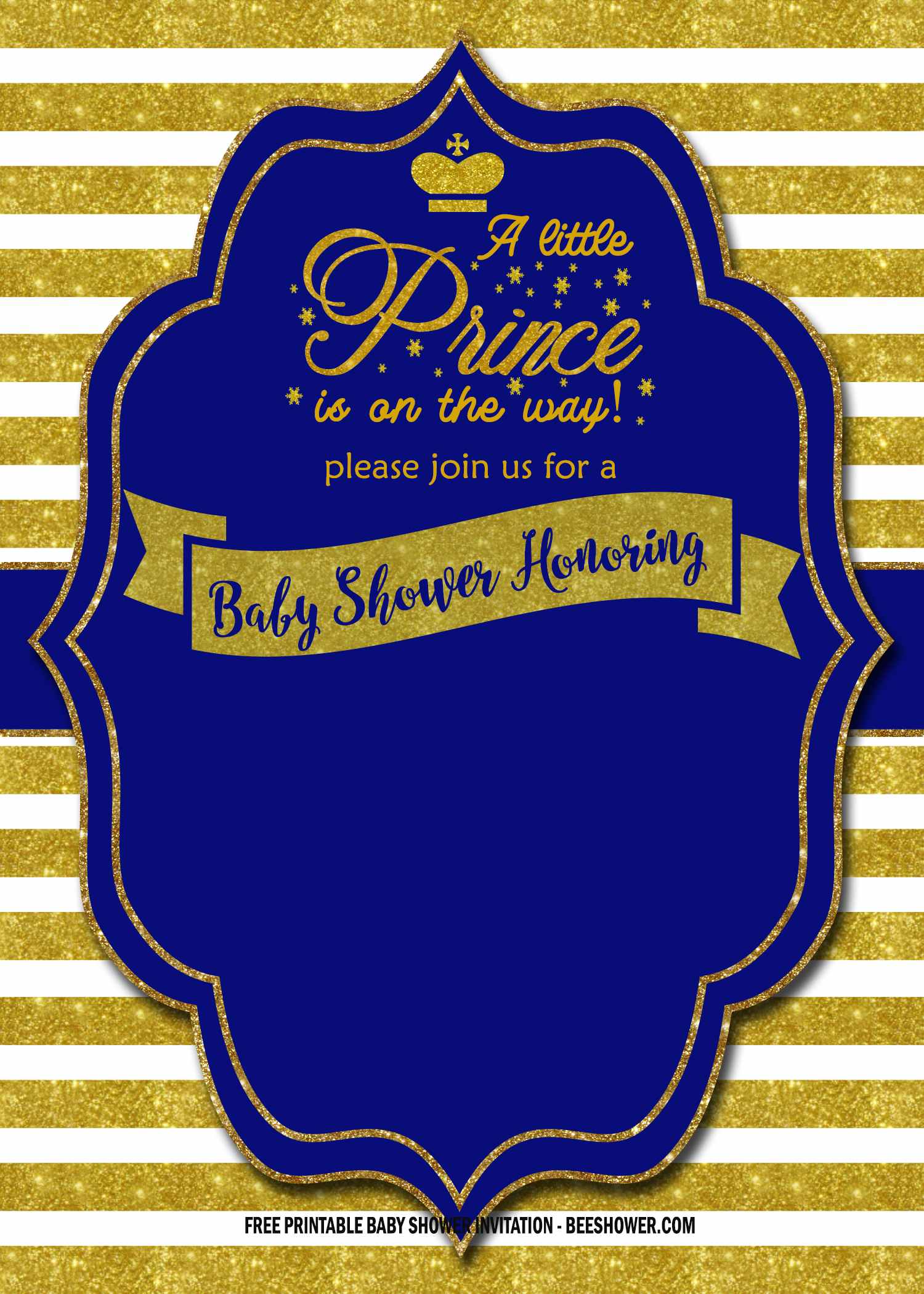 Royal Prince Baby Shower Invitation Template from www.bagvania.com