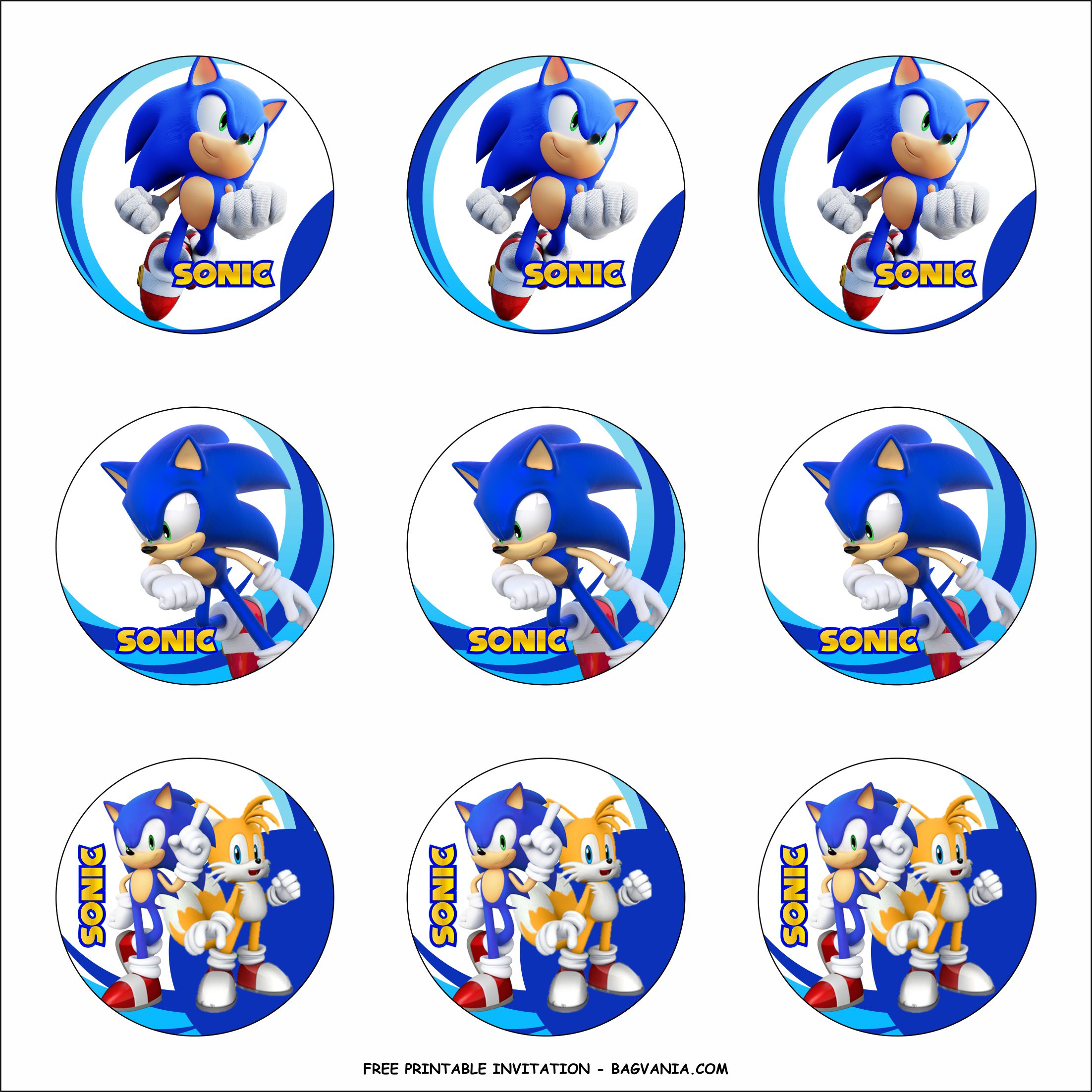 Printable Sonic The Hedgehog Cupcake Toppers Printable Word Searches
